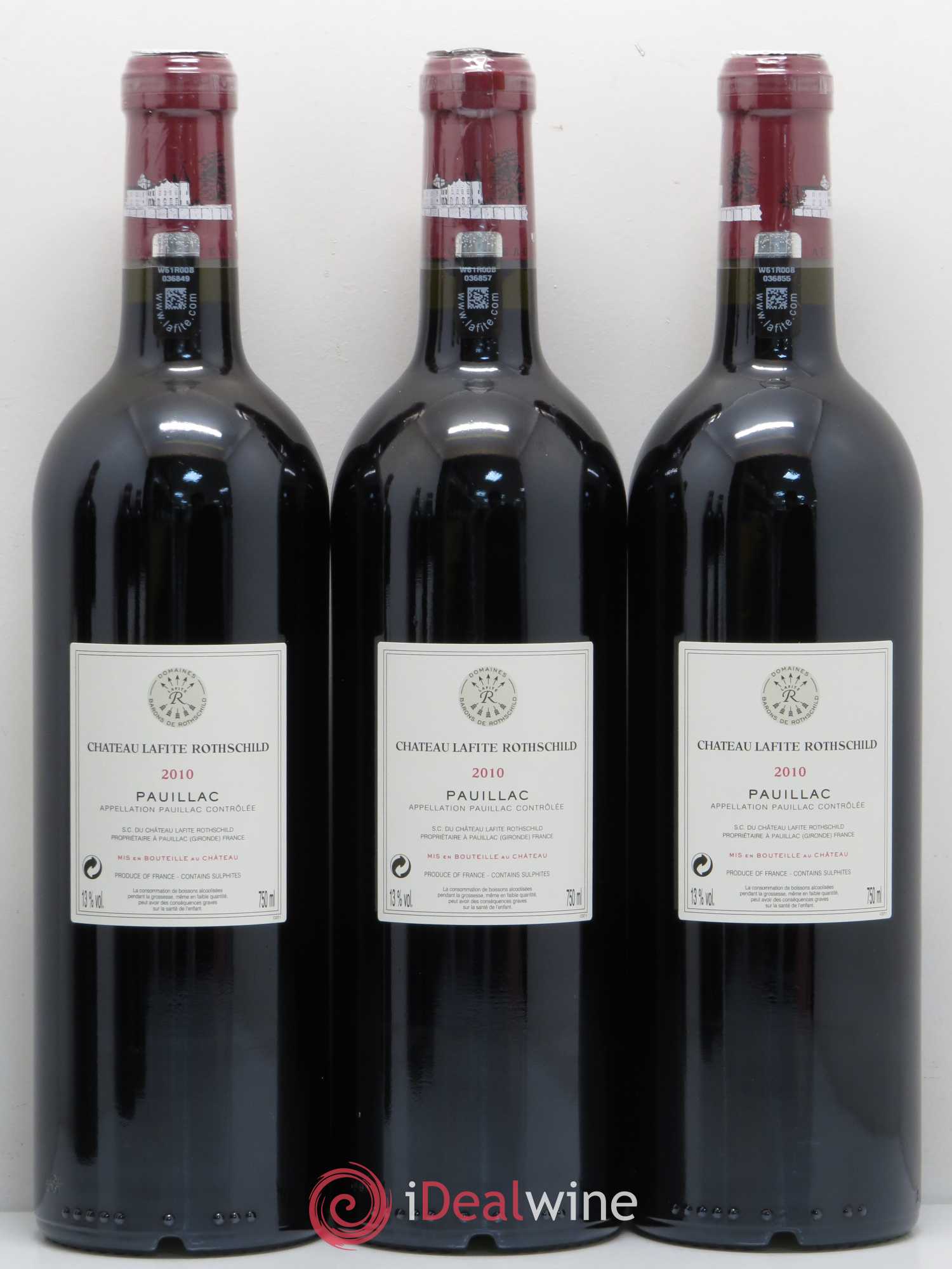 Château Lafite Rothschild 1er Grand Cru Classé 2010 - Lot de 6 bouteilles - 2