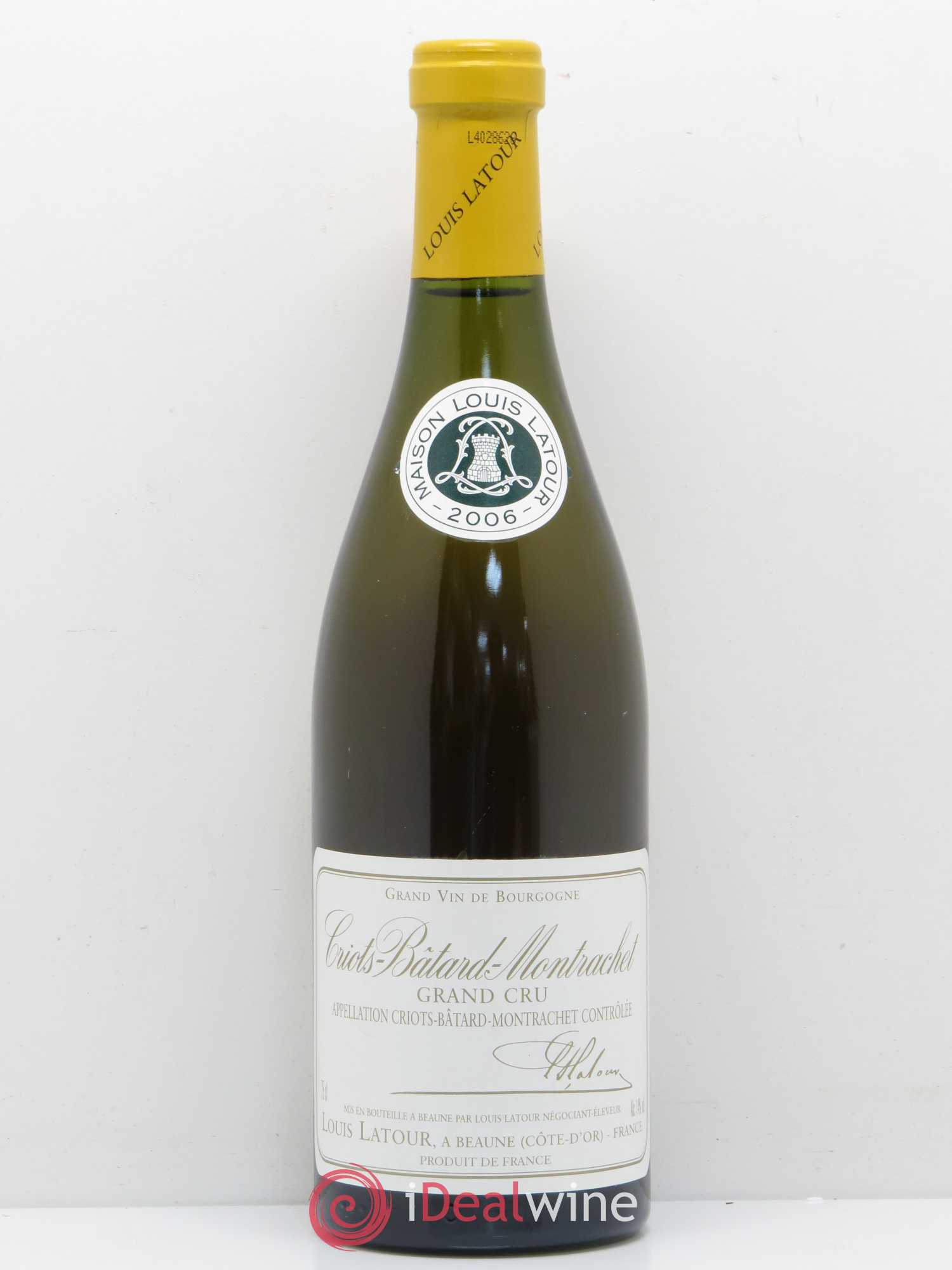 Criots-Bâtard-Montrachet Grand Cru Louis Latour 2006 - Lot de 1 bouteille - 0
