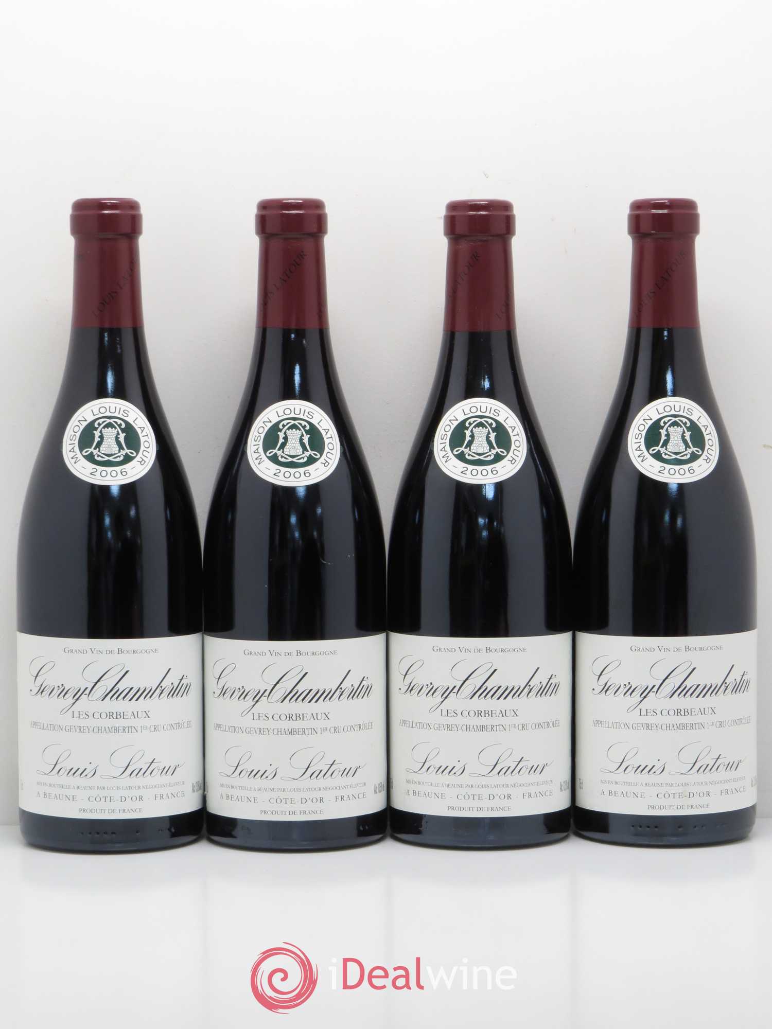 Gevrey-Chambertin 1er Cru Les Corbeaux Domaine Louis Latour 2006 - Posten von 4 Flaschen - 0