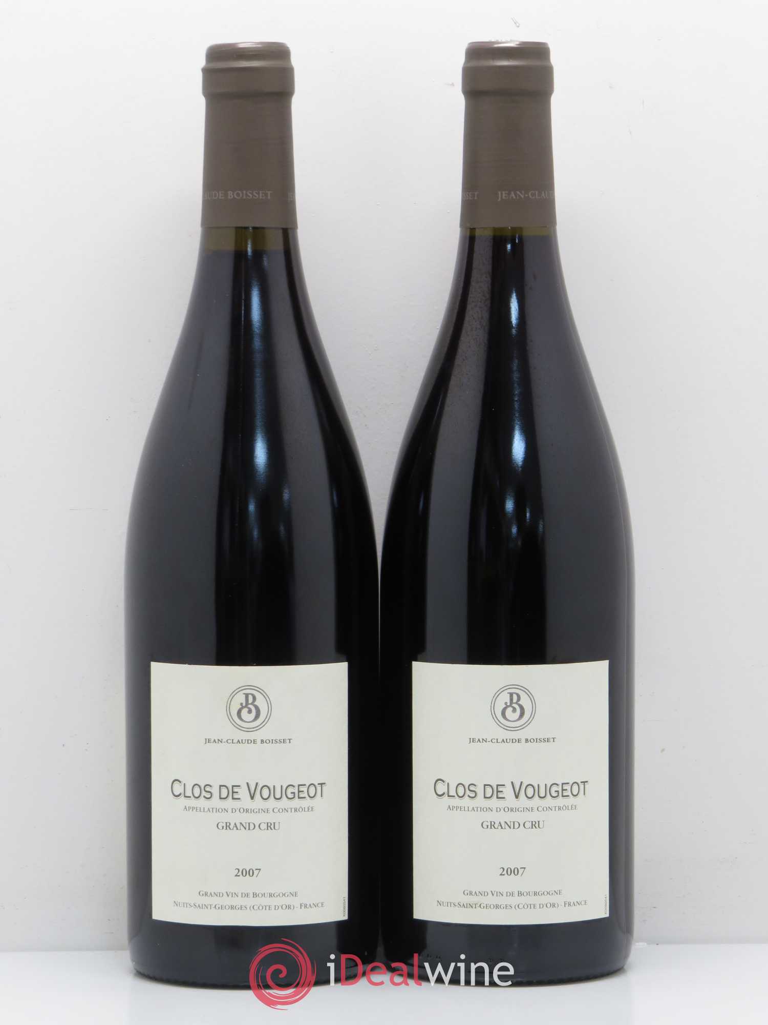 Clos de Vougeot Grand Cru Domaine Boisset 2007 - Posten von 2 Flaschen - 0