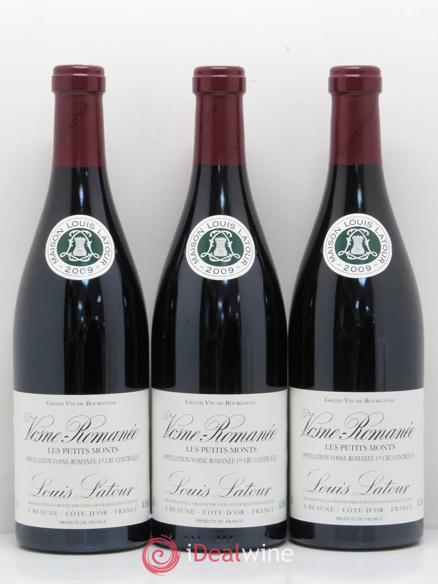 Vosne-Romanée 1er Cru Les Petits Monts Domaine Louis Latour 2009 - Posten von 3 Flaschen - 0