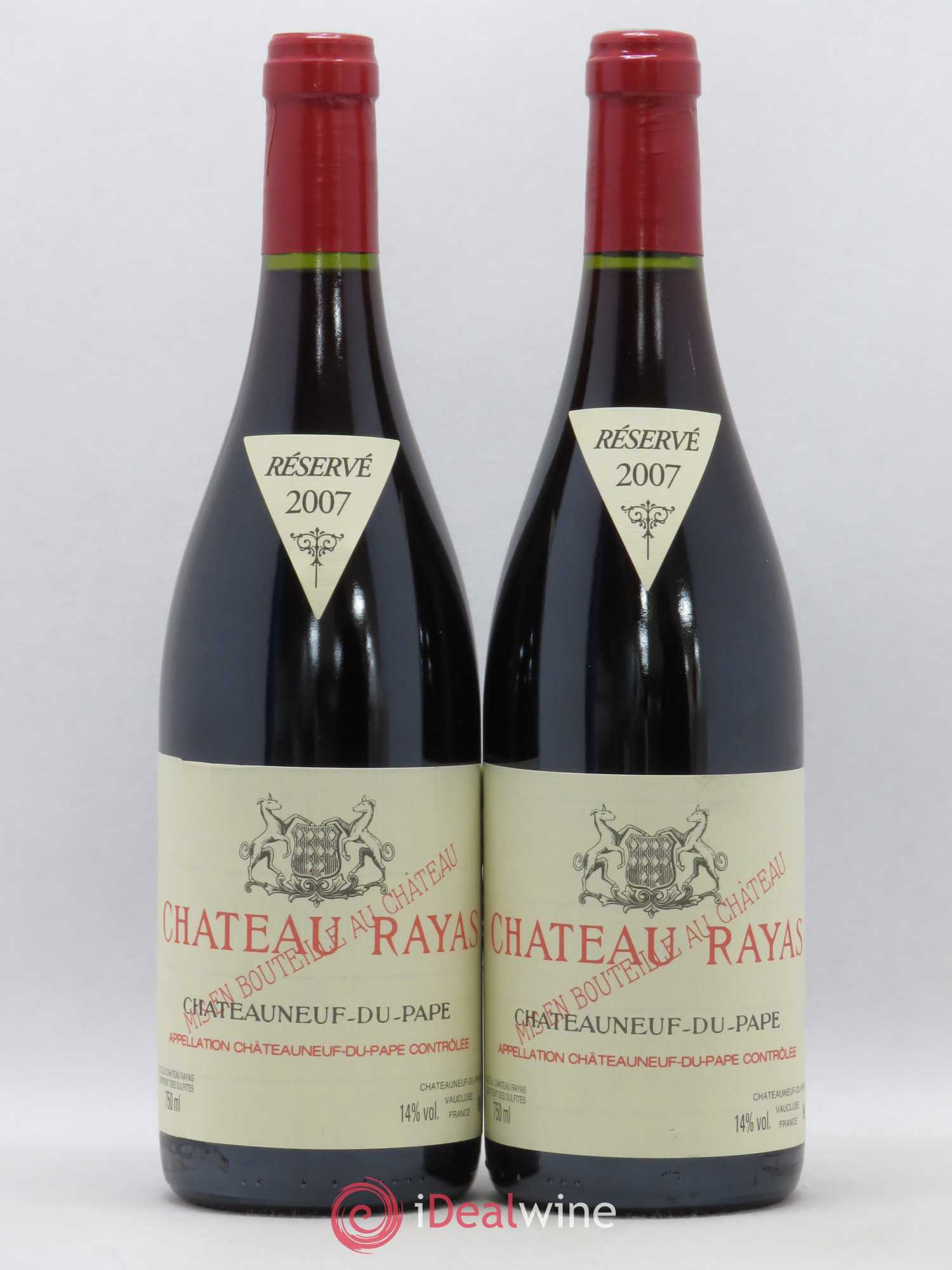 Châteauneuf-du-Pape Château Rayas Emmanuel Reynaud 2007 - Lot de 2 bouteilles - 0