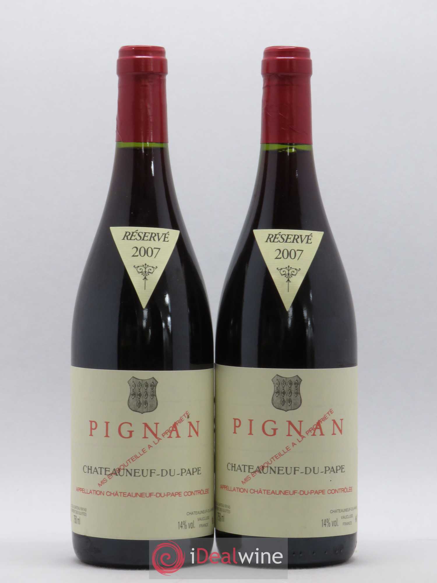 Châteauneuf-du-Pape Pignan Emmanuel Reynaud 2007 - Lot de 2 bouteilles - 0