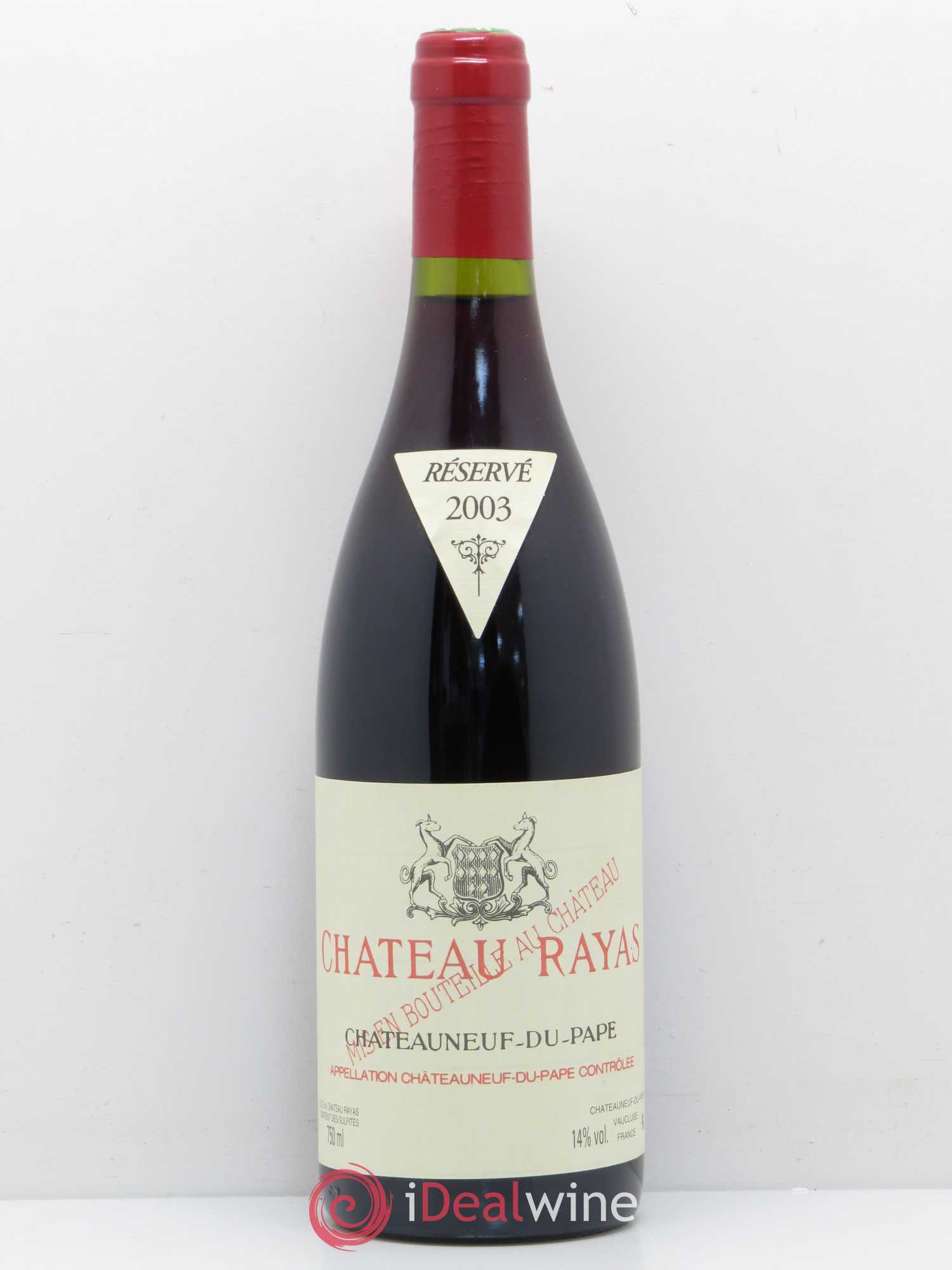 Châteauneuf-du-Pape Château Rayas Emmanuel Reynaud 2003 - Lot de 1 bouteille - 0
