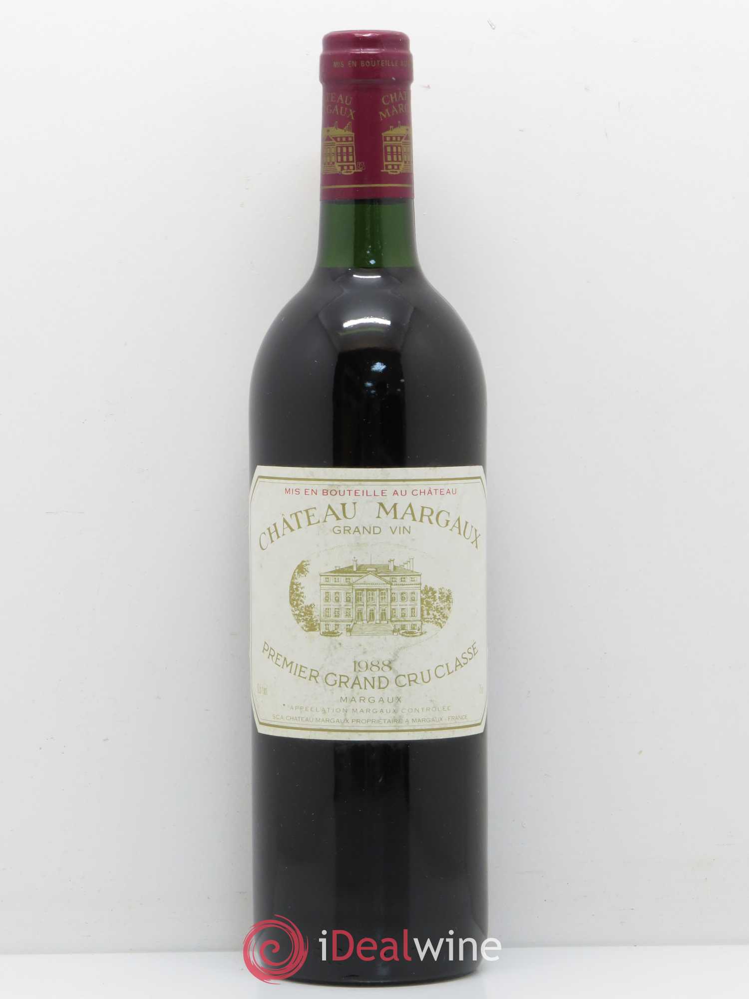 Château Margaux 1er Grand Cru Classé 1988 - Lot de 1 bouteille - 0