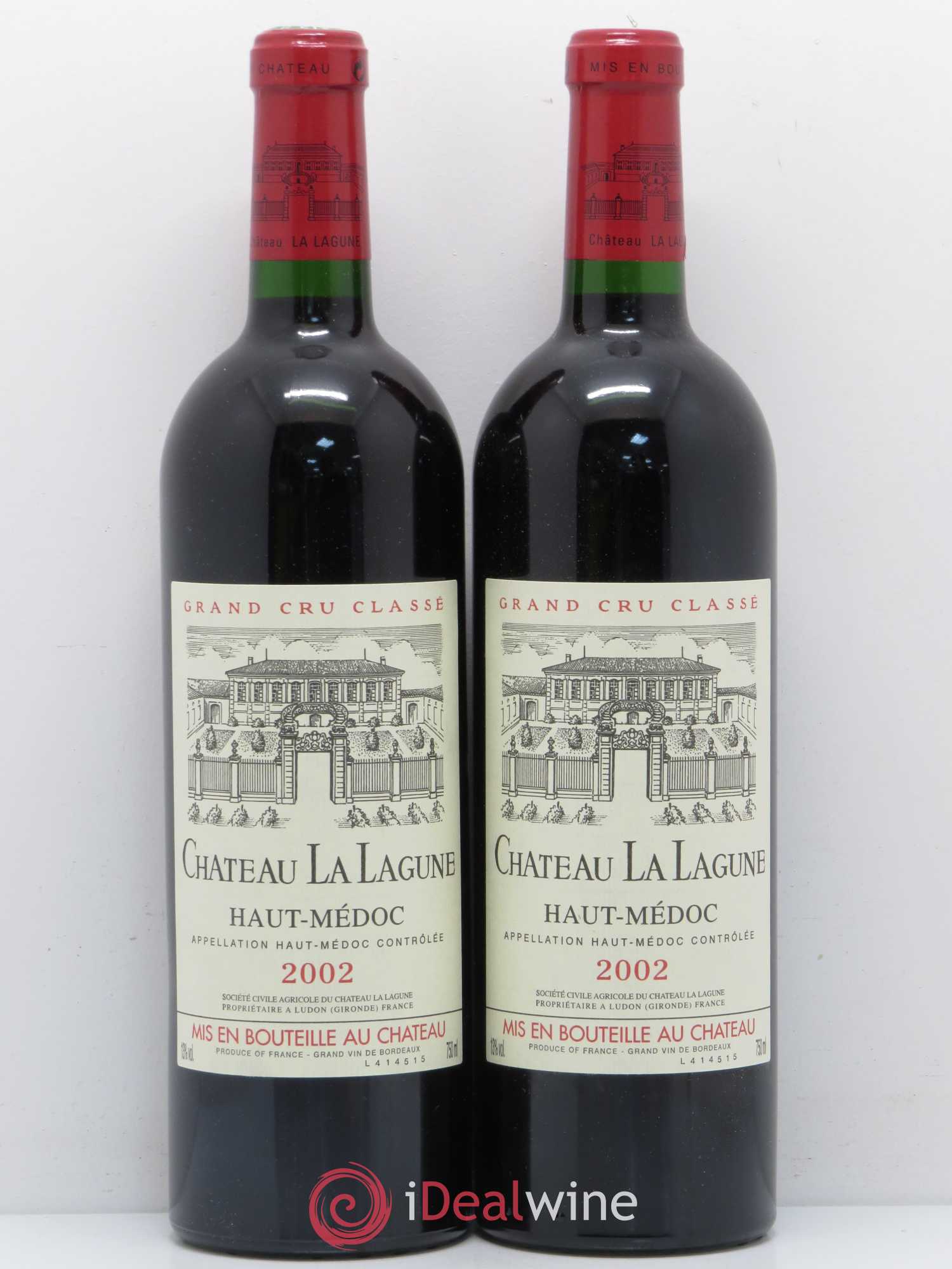 Château la Lagune 3ème Grand Cru Classé 2002 - Lot de 2 bouteilles - 0