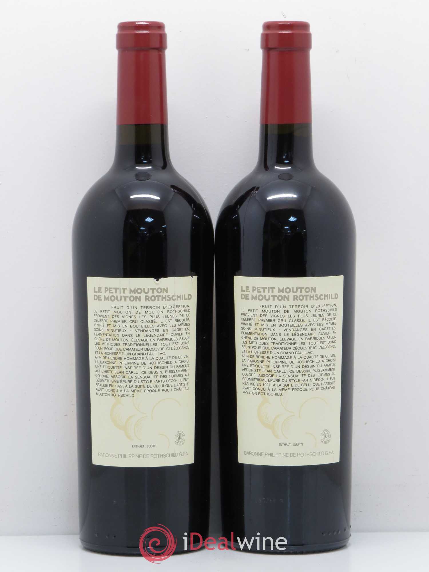 Petit Mouton Second Vin 2010 - Lot de 2 bouteilles - 1