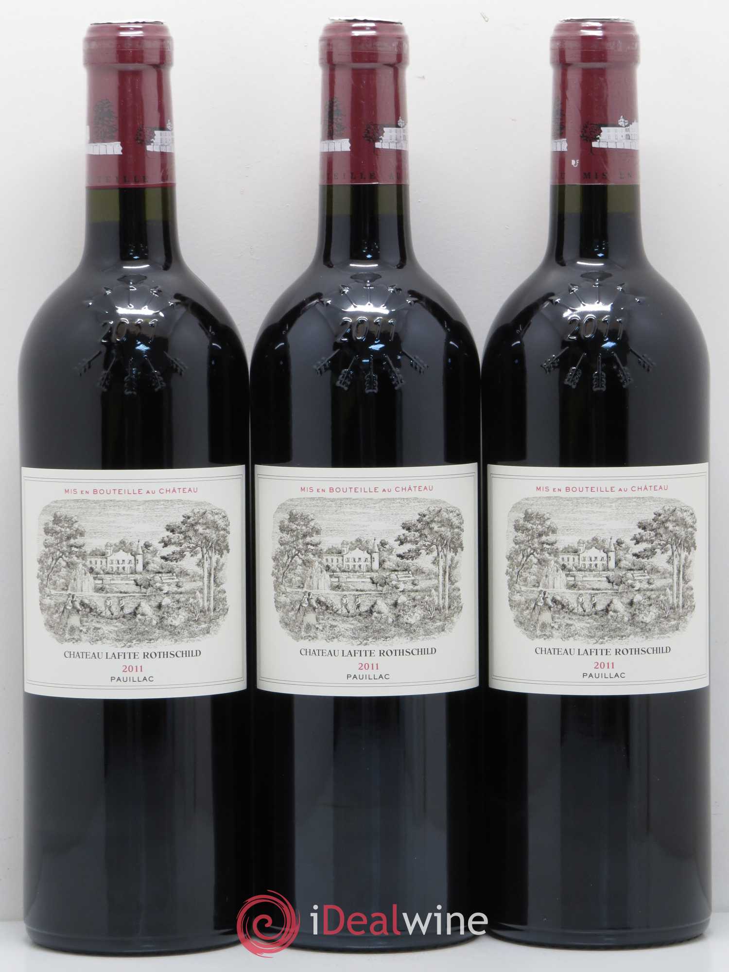 Château Lafite Rothschild 1er Grand Cru Classé 2011 - Lot de 3 bouteilles - 0