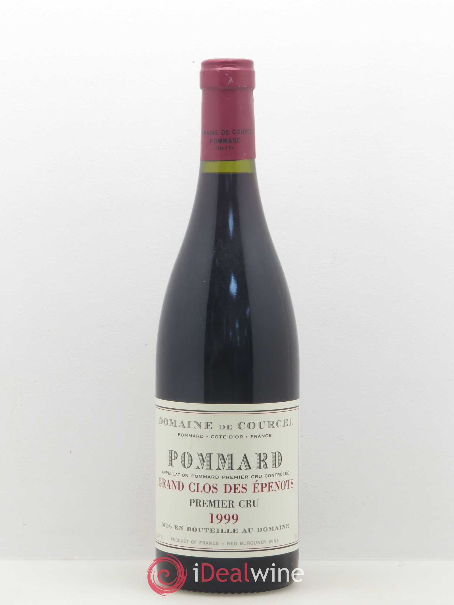 Pommard 1er Cru Grand Clos des Epenots domaine de Courcel 1999 - Posten von 1 Flasche - 0
