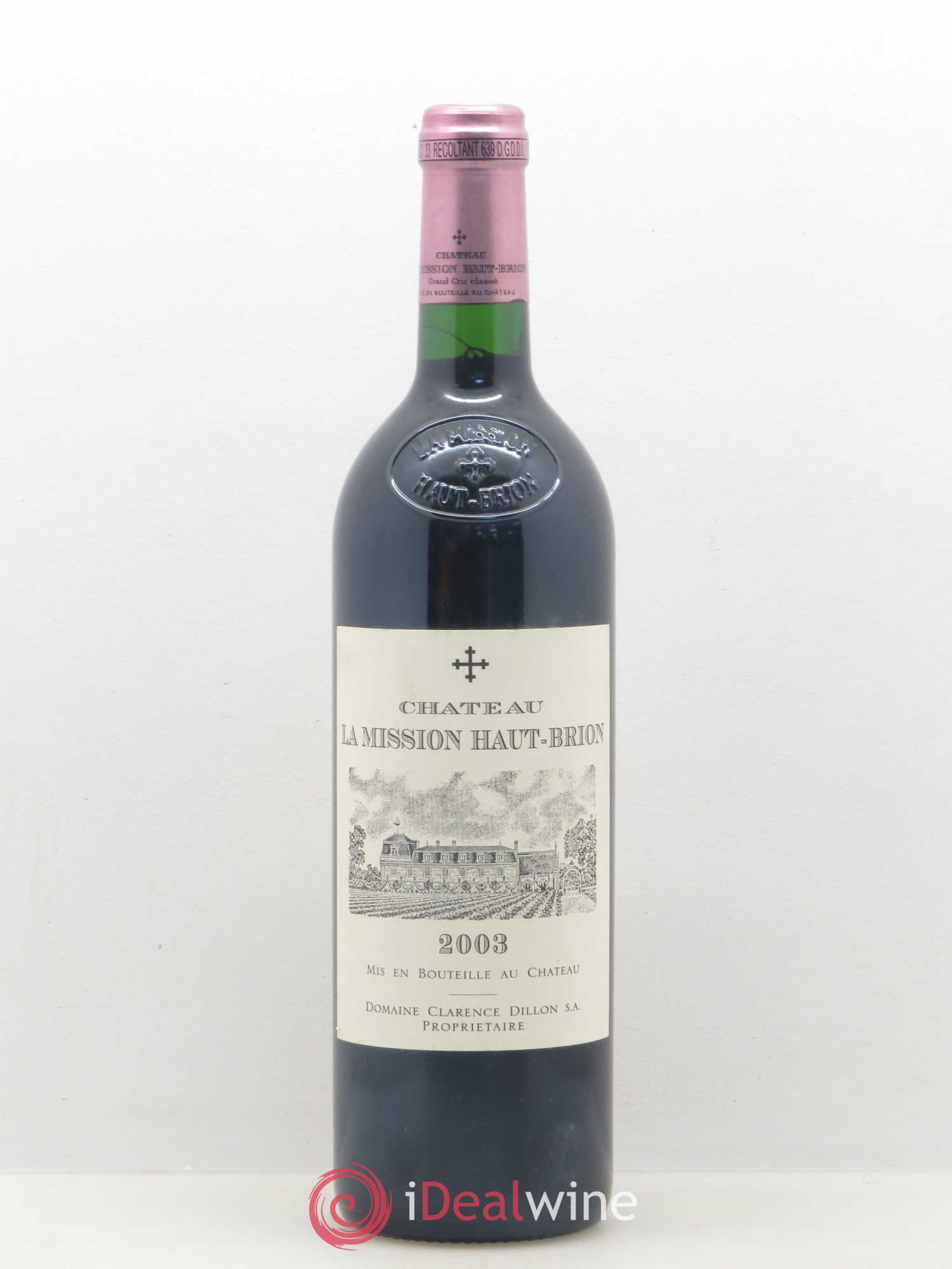 Château la Mission Haut-Brion Cru Classé de Graves 2003 - Lot de 1 bouteille - 0