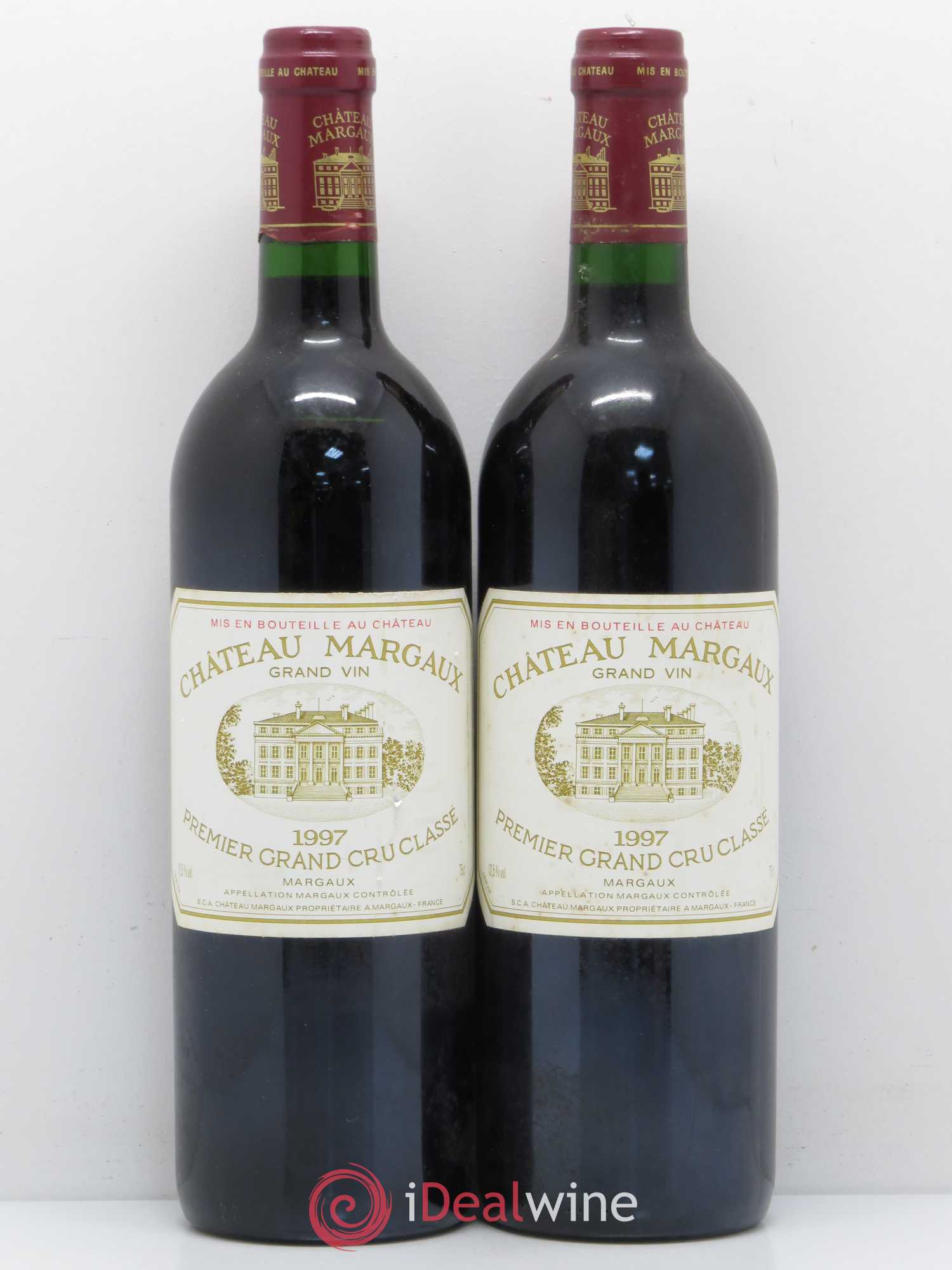 Château Margaux 1er Grand Cru Classé 1997 - Lot de 2 bouteilles - 0