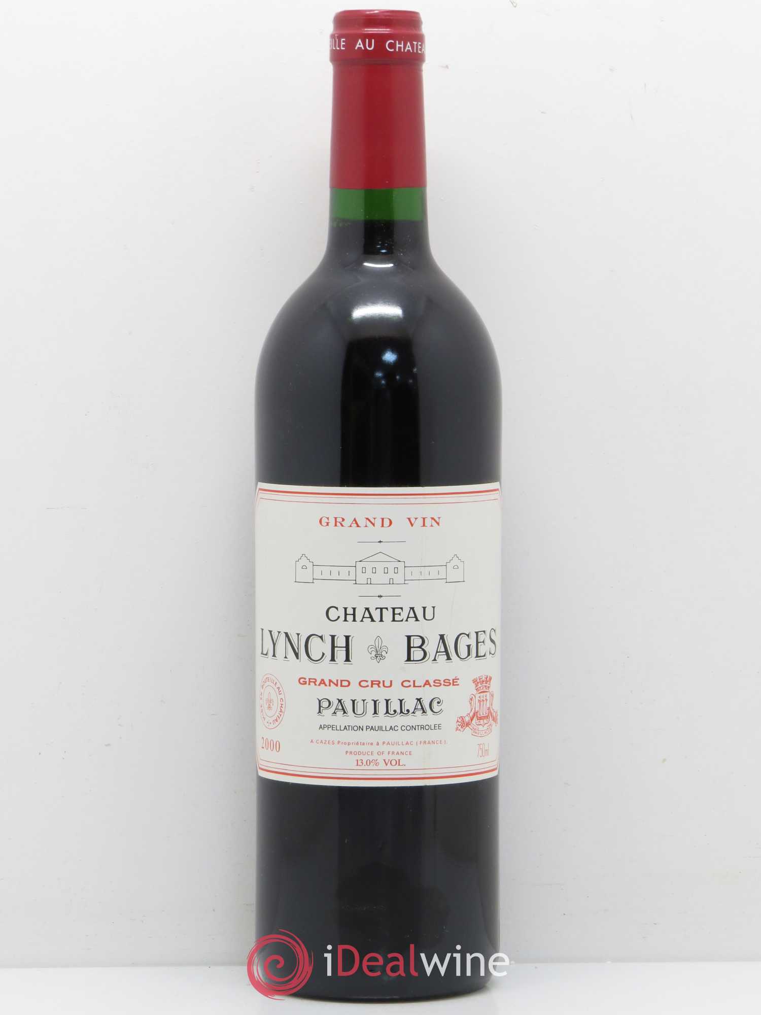 Château Lynch Bages 5ème Grand Cru Classé 2000 - Lot de 1 bouteille - 0
