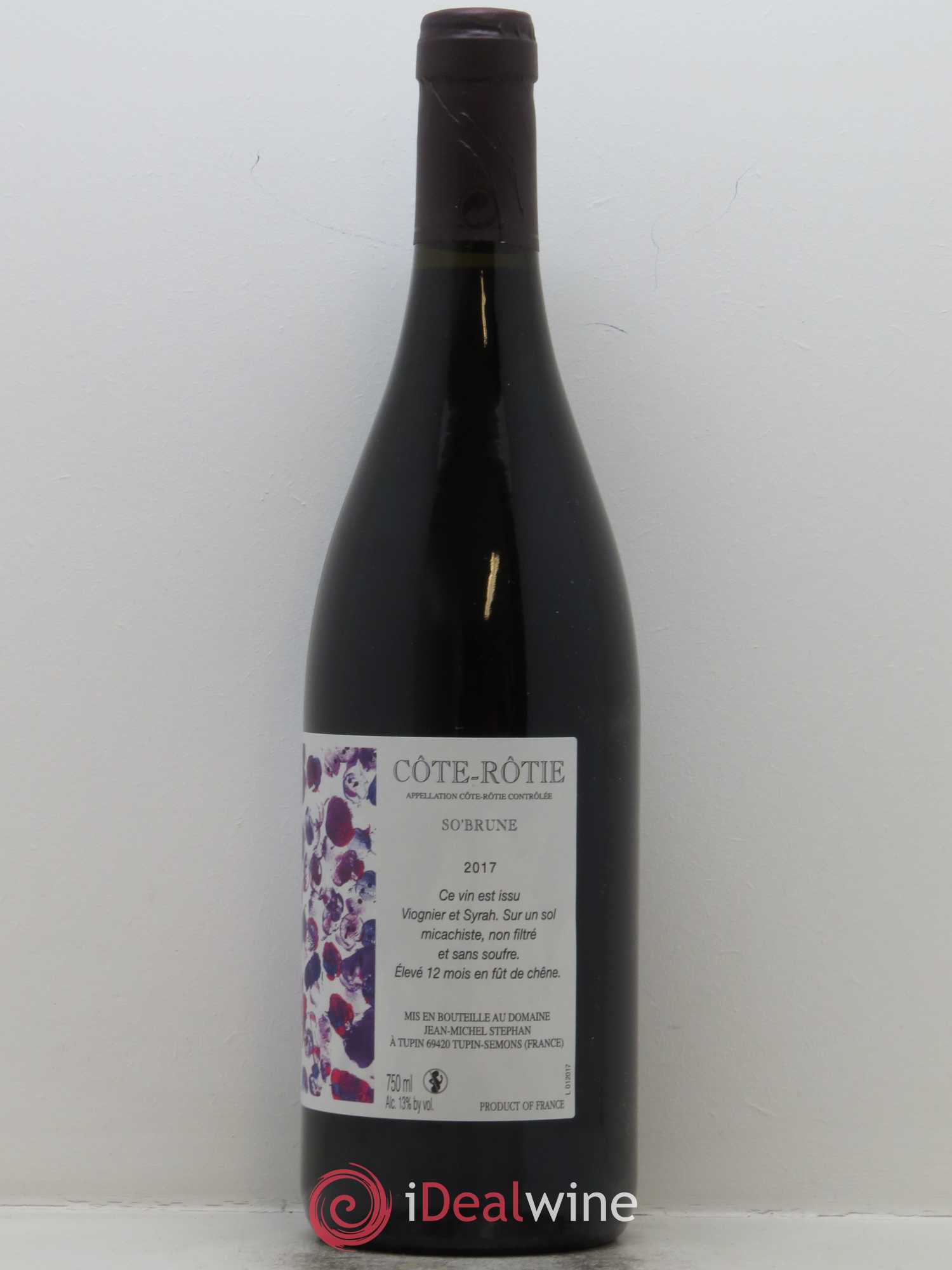 Côte-Rôtie So'Brune Jean-Michel Stephan 2017 - Lot de 1 bouteille - 1