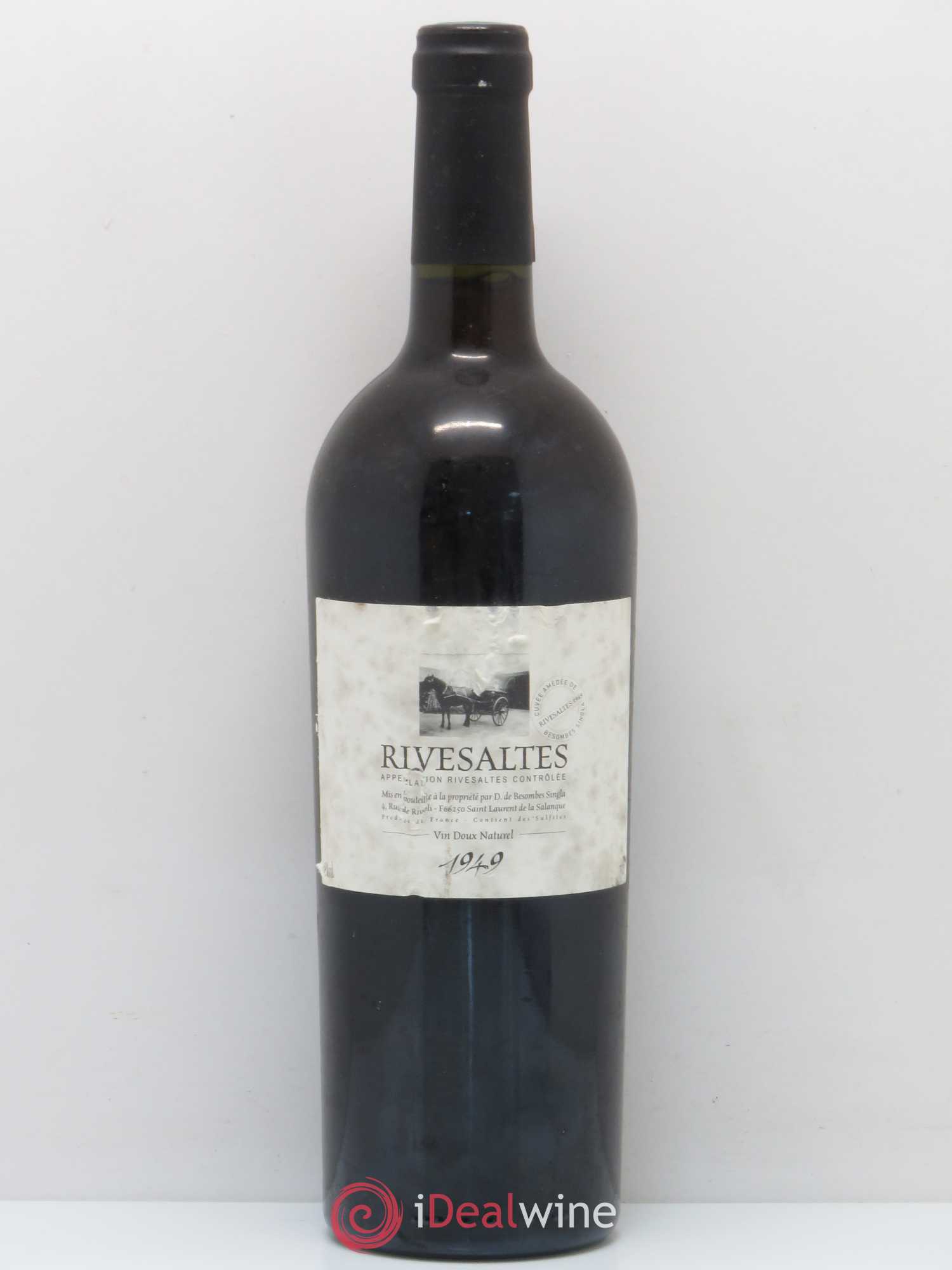 Rivesaltes Amédée de Besombes Singla (Domaine) 1949 - Lot de 1 bouteille - 0
