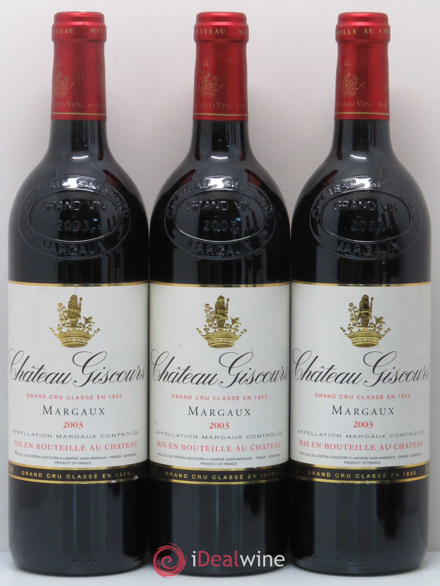 Château Giscours 3ème Grand Cru Classé 2003 - Lot de 5 bouteilles - 1