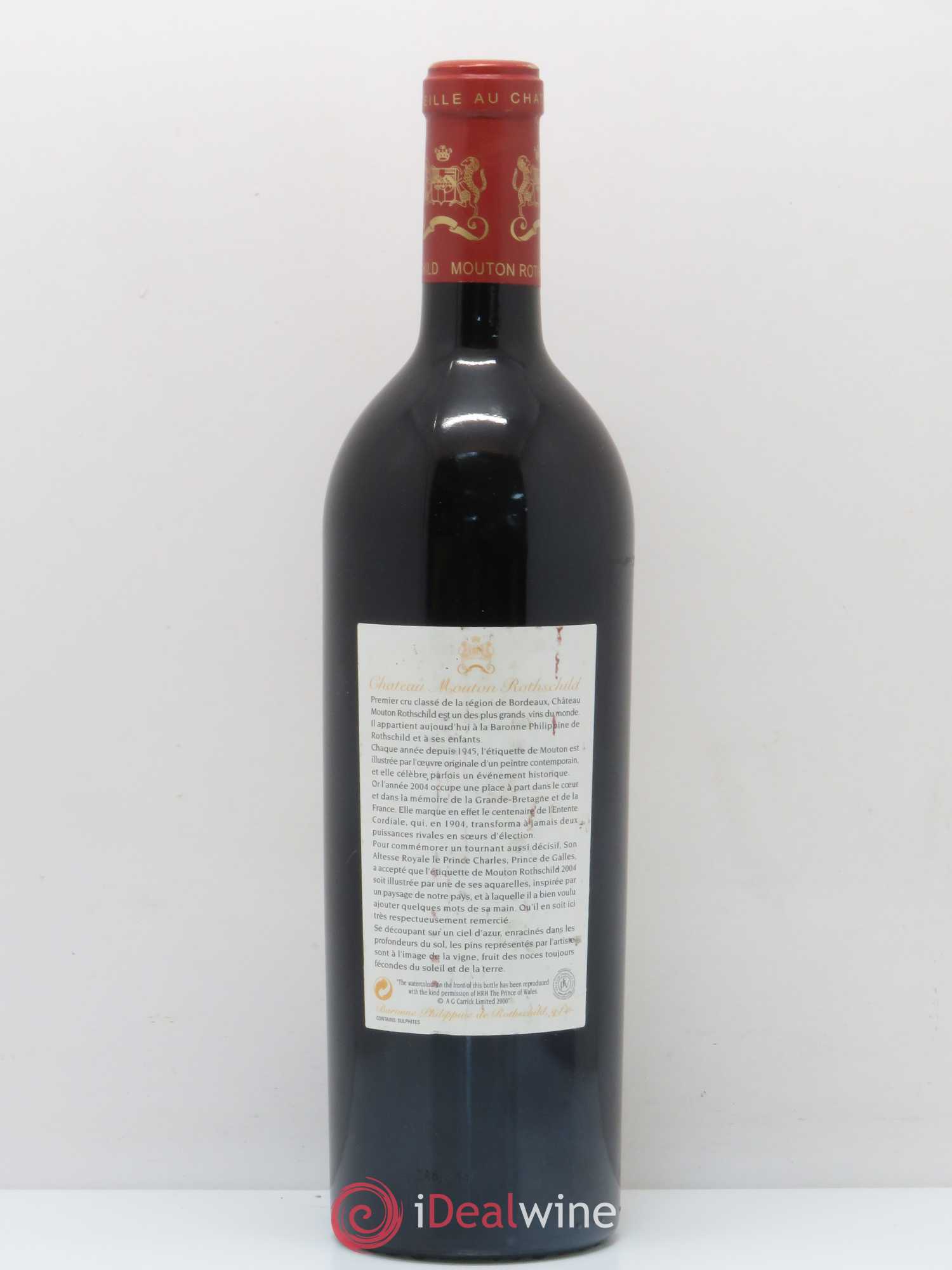 Château Mouton Rothschild 1er Grand Cru Classé 2004 - Lot de 1 bouteille - 1