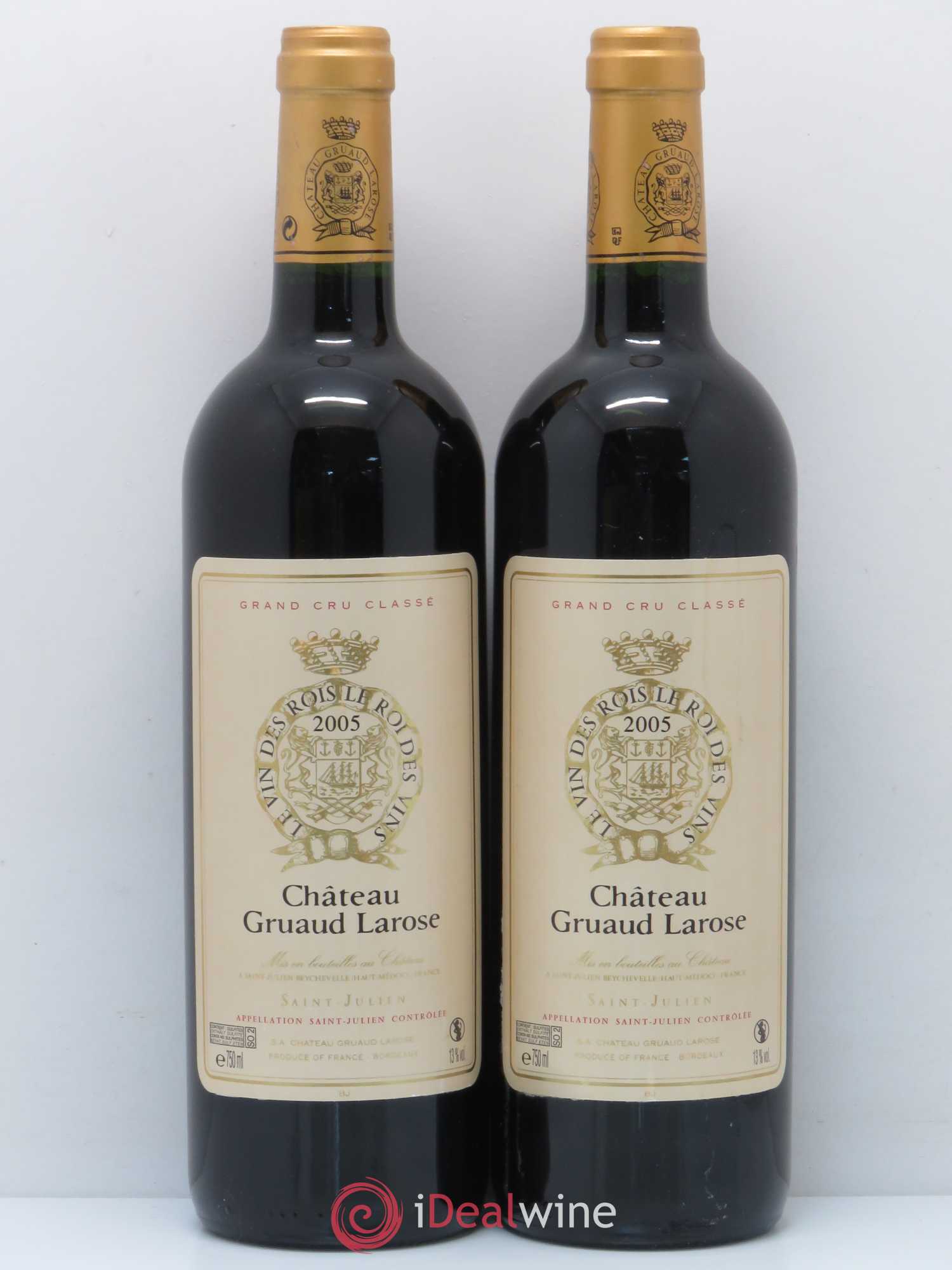 Château Gruaud Larose 2ème Grand Cru Classé 2005 - Lot de 2 bouteilles - 0