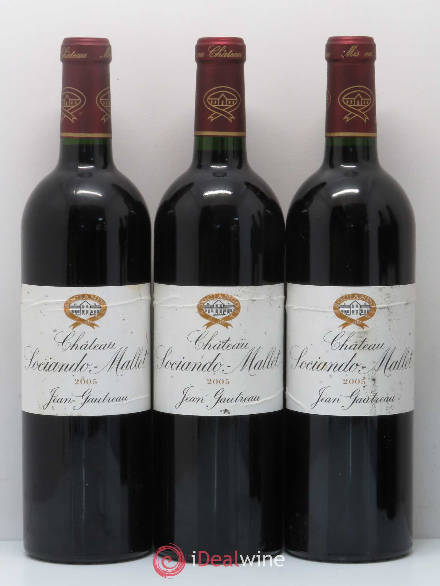 Château Sociando Mallet 2005 - Lot de 5 bouteilles - 1