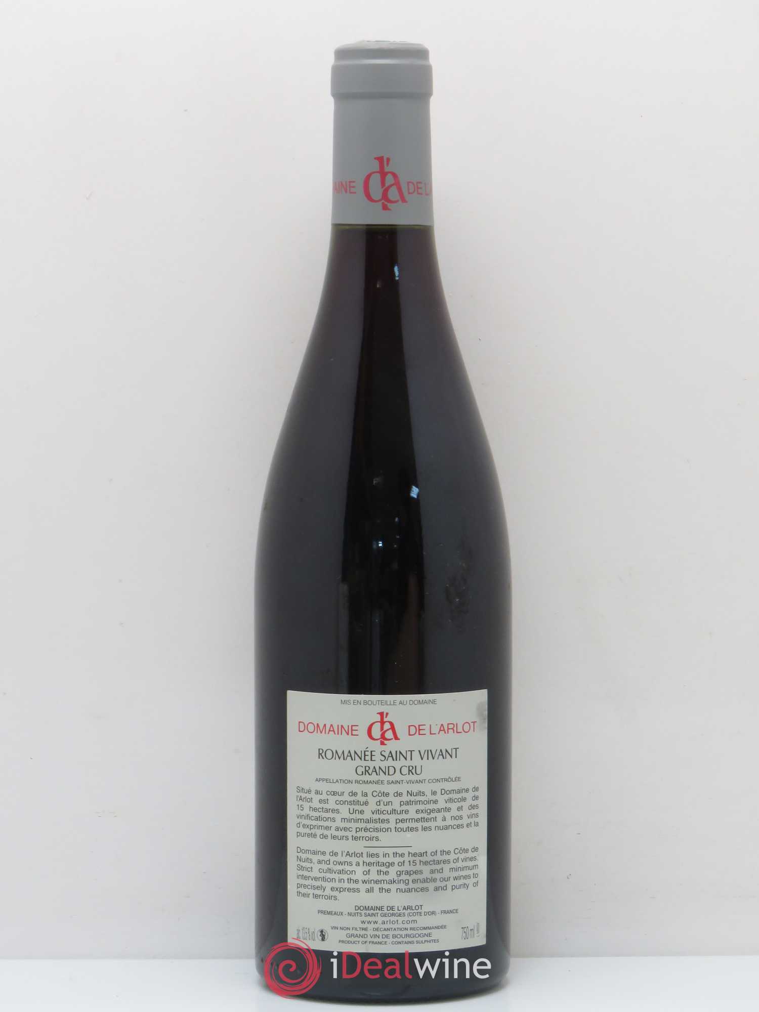 Romanée-Saint-Vivant Grand Cru Domaine de l'Arlot 2010 - Lotto di 1 bottiglia - 1