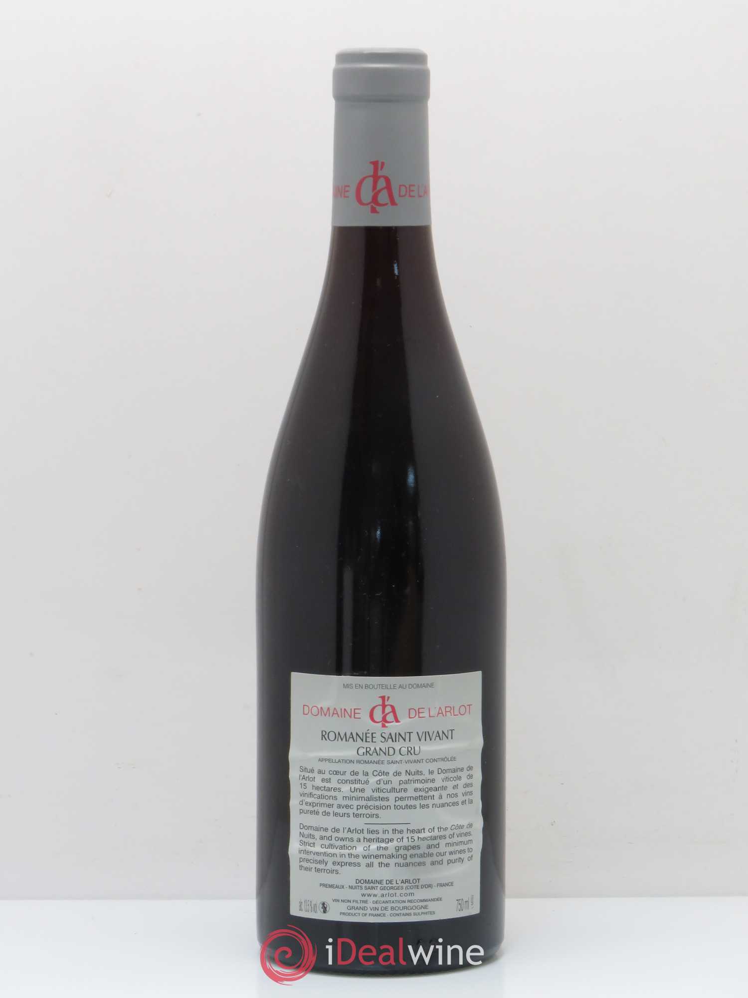 Romanée-Saint-Vivant Grand Cru Domaine de l'Arlot 2011 - Lot de 1 bouteille - 1