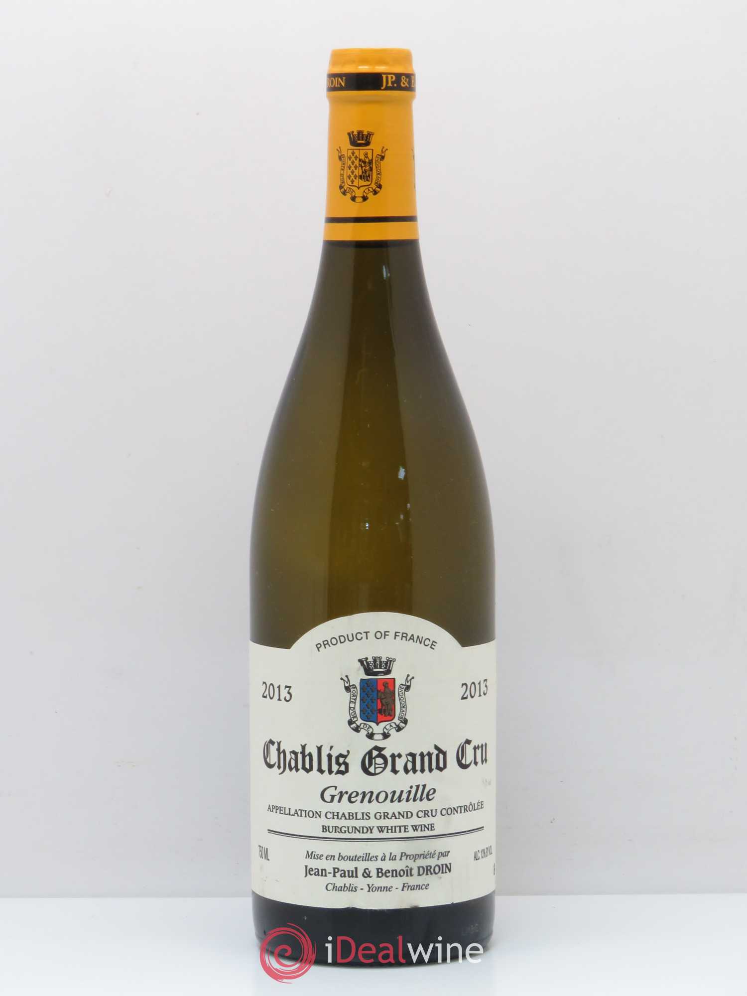 Chablis Grand Cru Grenouilles Jean-Paul & Benoît Droin (Domaine) 2013 - Lot de 1 bouteille - 0
