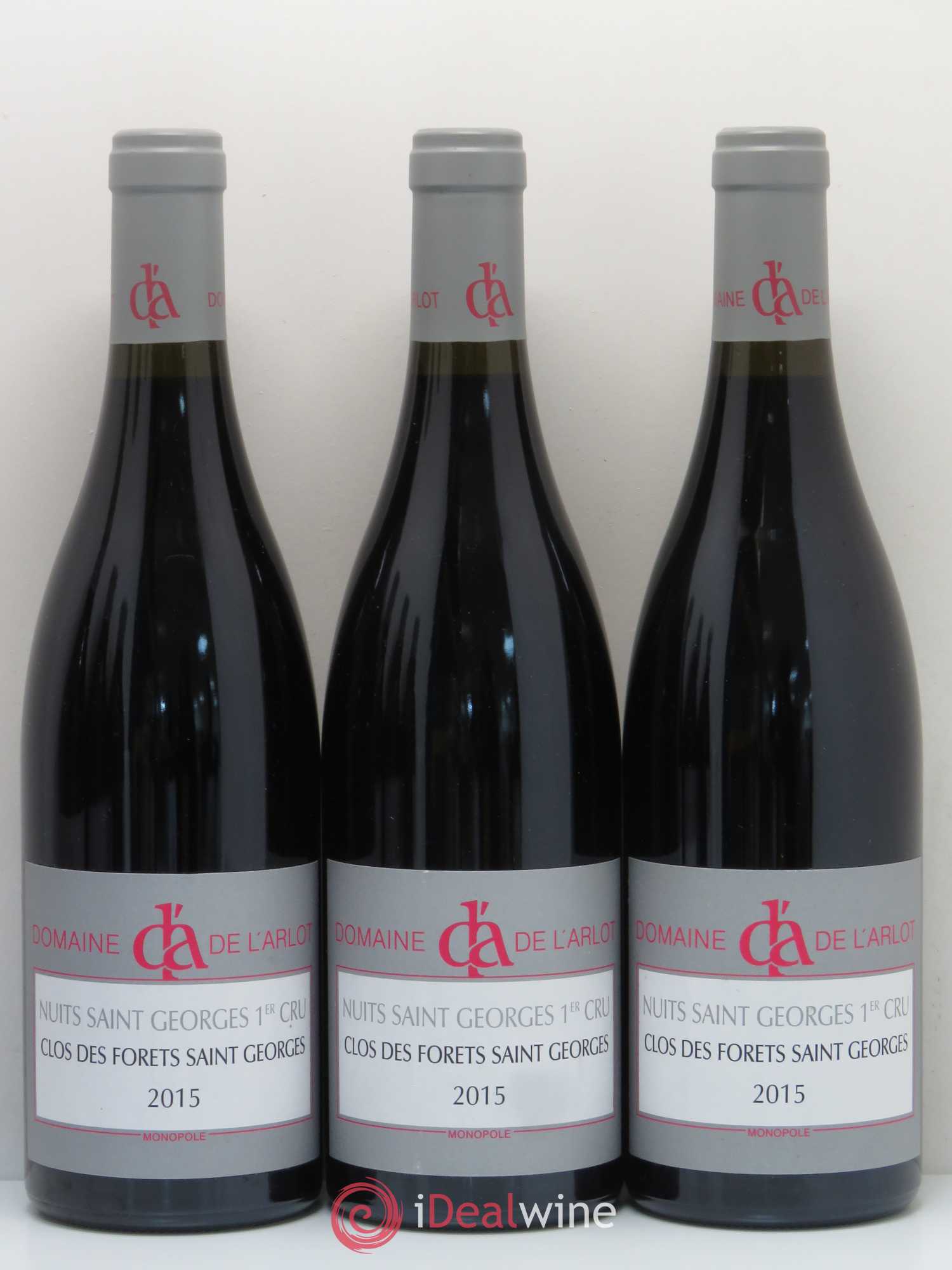 Nuits-Saint-Georges 1er Cru Clos des Forêts Saint-Georges Domaine de l'Arlot 2015 - Lot de 6 bouteilles - 1