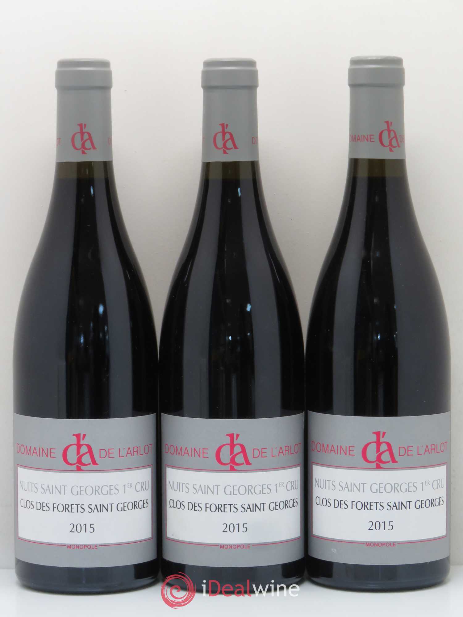 Nuits-Saint-Georges 1er Cru Clos des Forêts Saint-Georges Domaine de l'Arlot 2015 - Lot de 6 bouteilles - 2