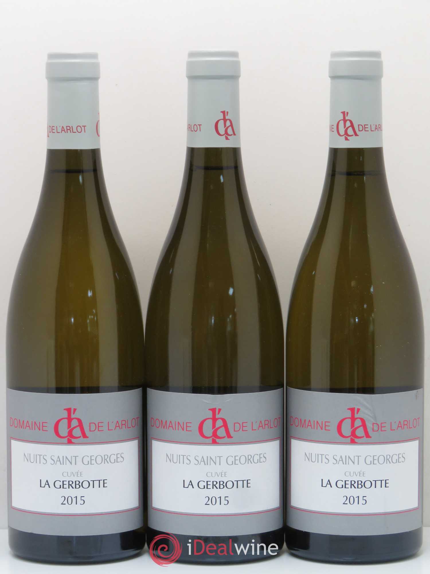 Nuits-Saint-Georges La Gerbotte Domaine de l'Arlot 2015 - Lot de 3 bouteilles - 0