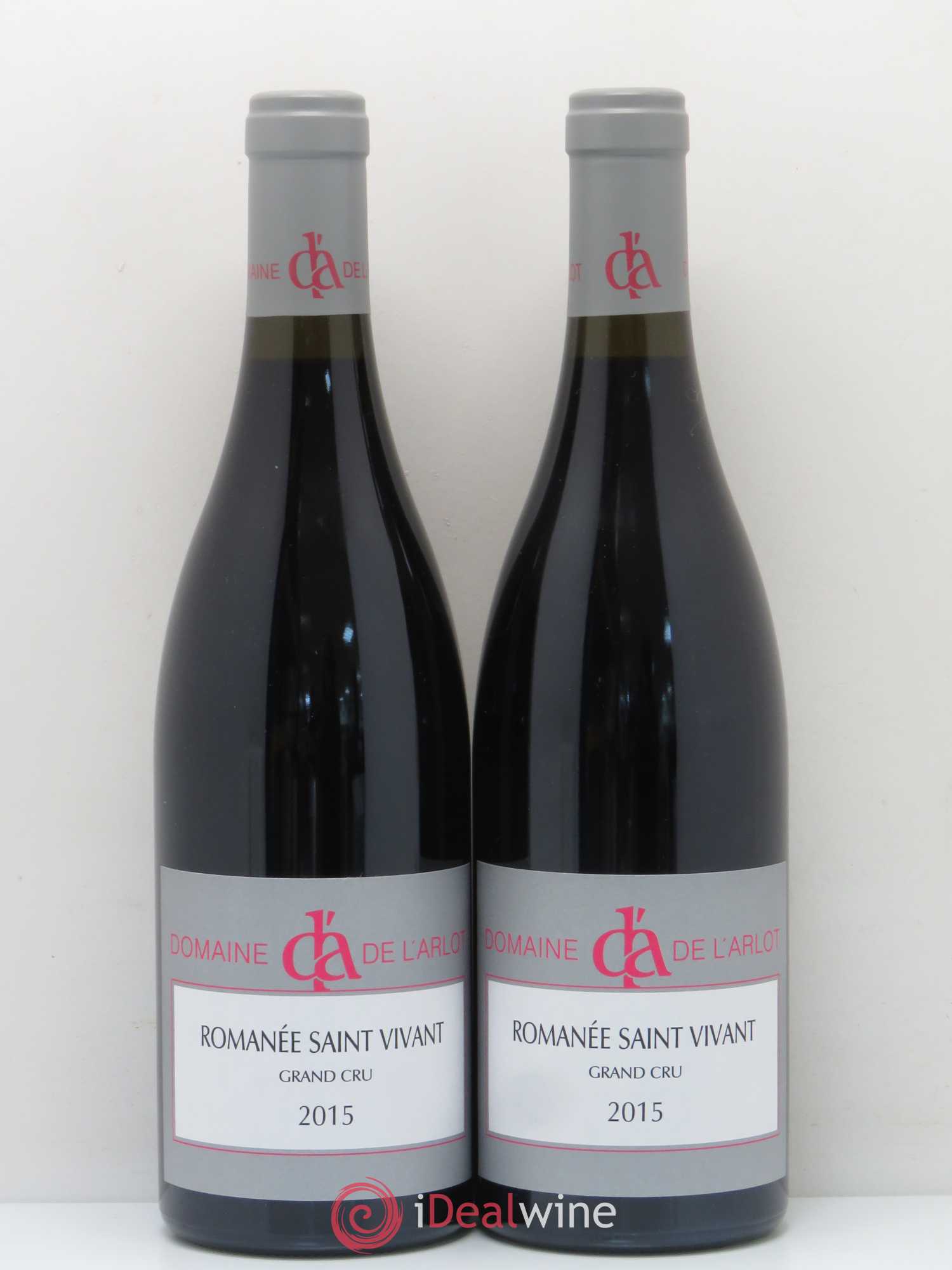 Romanée-Saint-Vivant Grand Cru Domaine de l'Arlot 2015 - Lot de 2 bouteilles - 0