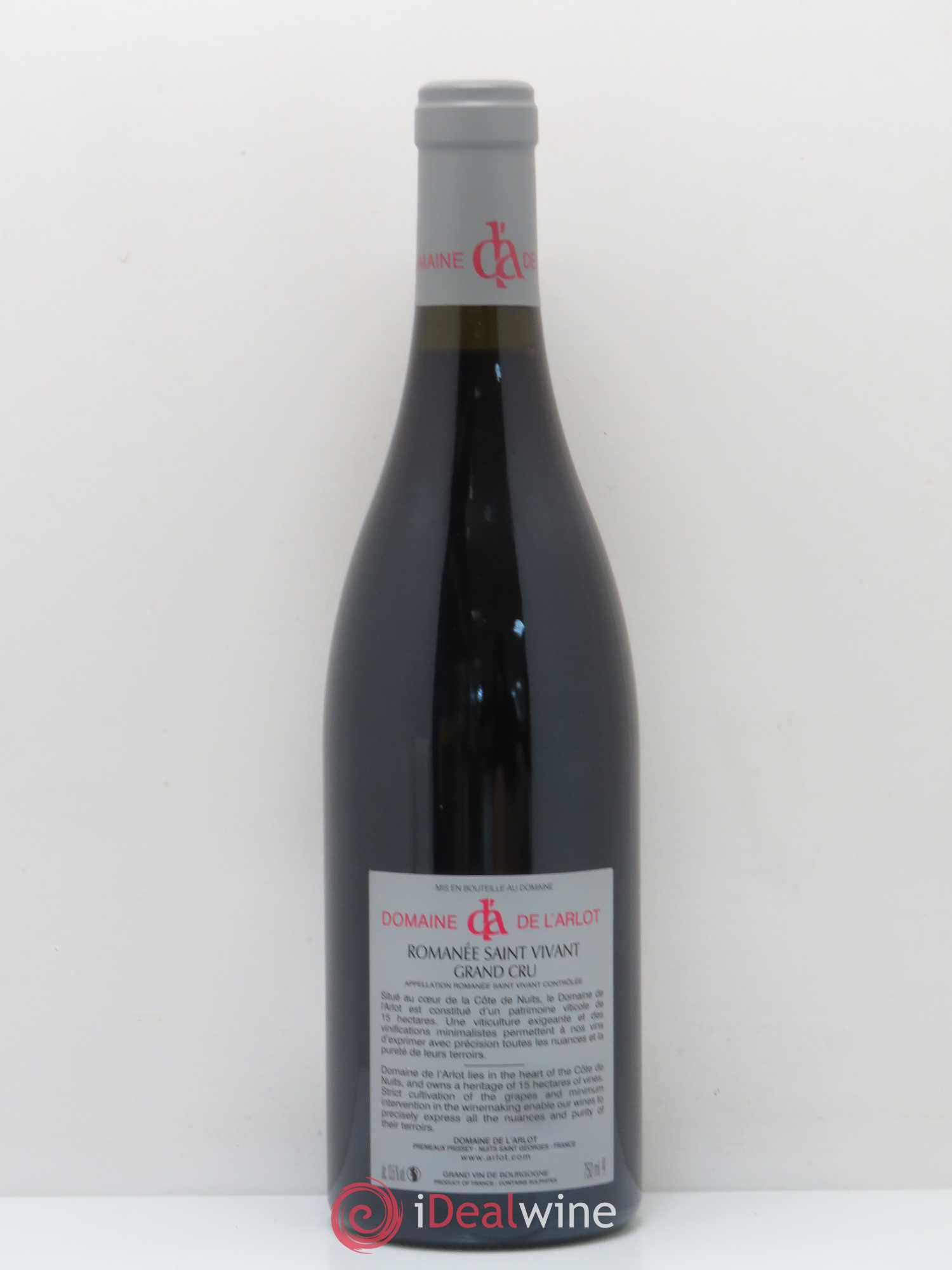 Romanée-Saint-Vivant Grand Cru Domaine de l'Arlot 2015 - Lot de 1 bouteille - 1