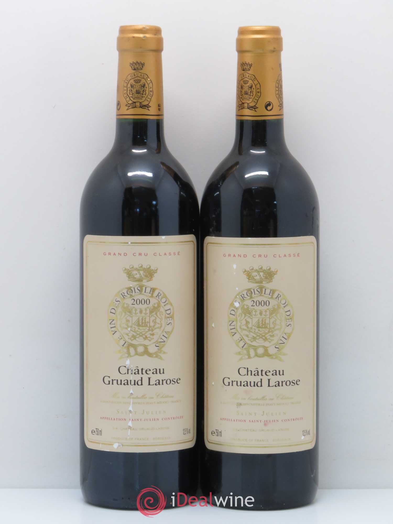 Château Gruaud Larose 2ème Grand Cru Classé 2000 - Lot de 2 bouteilles - 0