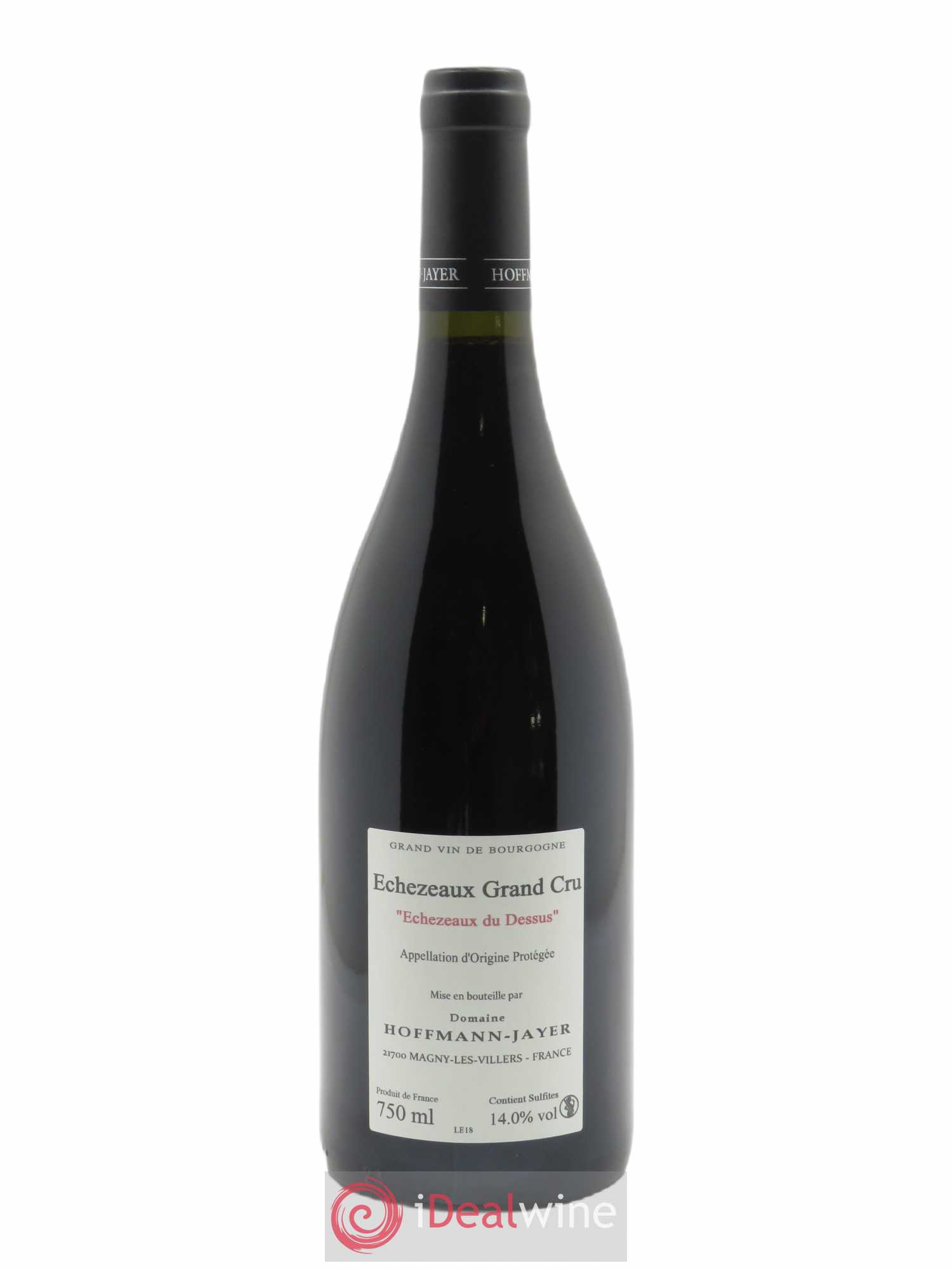 Echezeaux Grand Cru Du Dessus Hoffmann-Jayer (anciennement Jayer-Gilles) 2018 - Lot of 1 bottle - 1