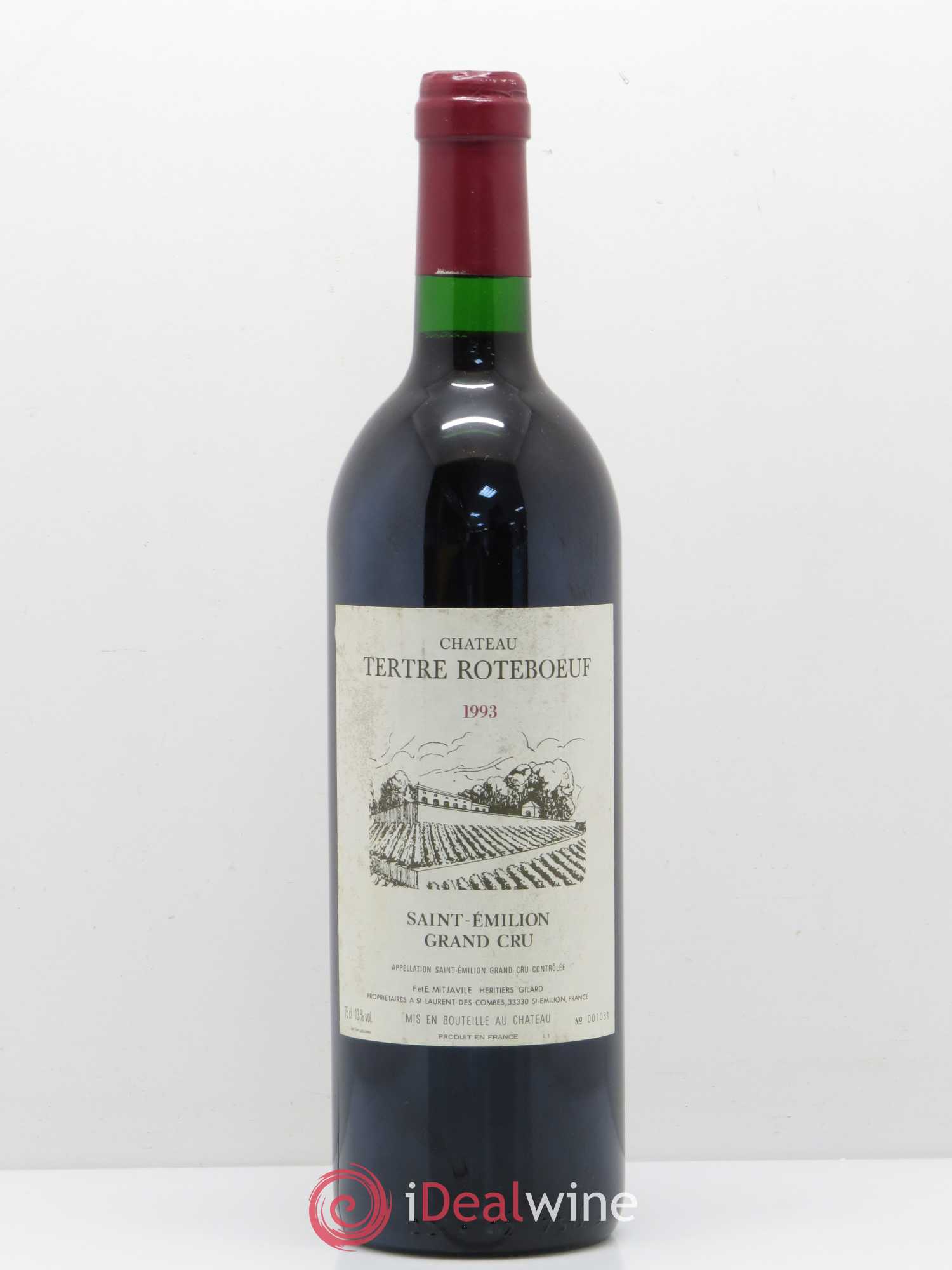 Château Tertre Roteboeuf 1993 - Posten von 1 Flasche - 0