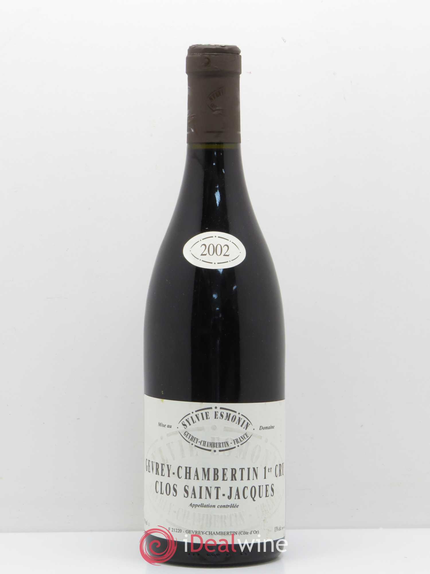 Gevrey-Chambertin 1er Cru Clos Saint Jacques Sylvie Esmonin 2002 - Lot de 1 bouteille - 0