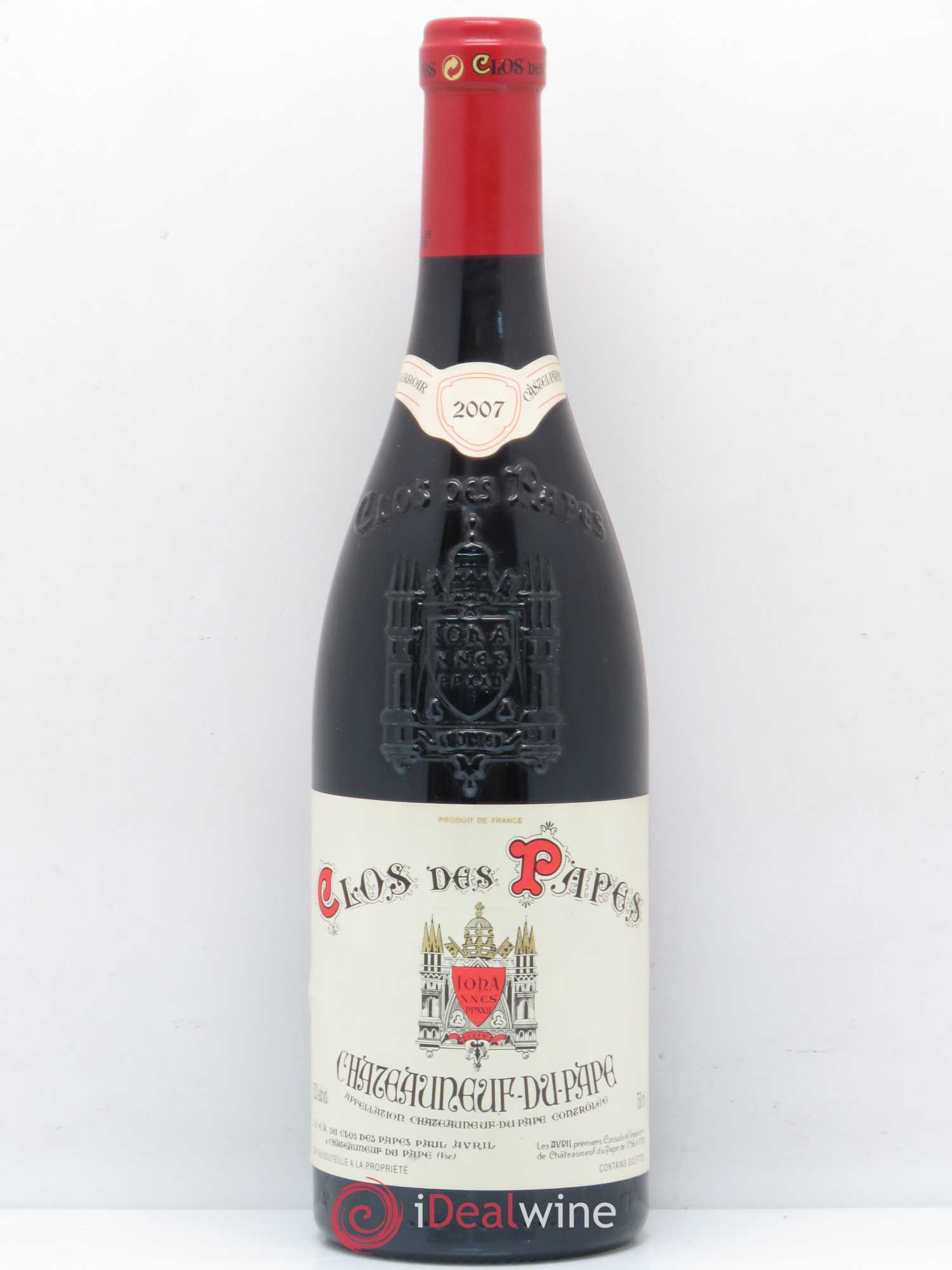 Châteauneuf-du-Pape Clos des Papes - Paul Avril 2007 - Lot de 1 bouteille - 0