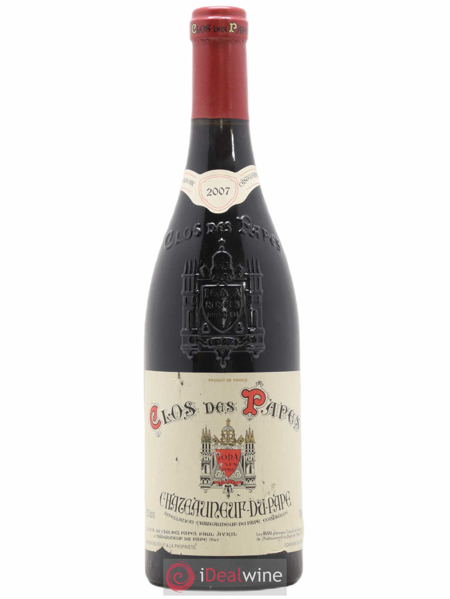 Châteauneuf-du-Pape Clos des Papes - Paul Avril 2007 - Lot de 1 bouteille - 0