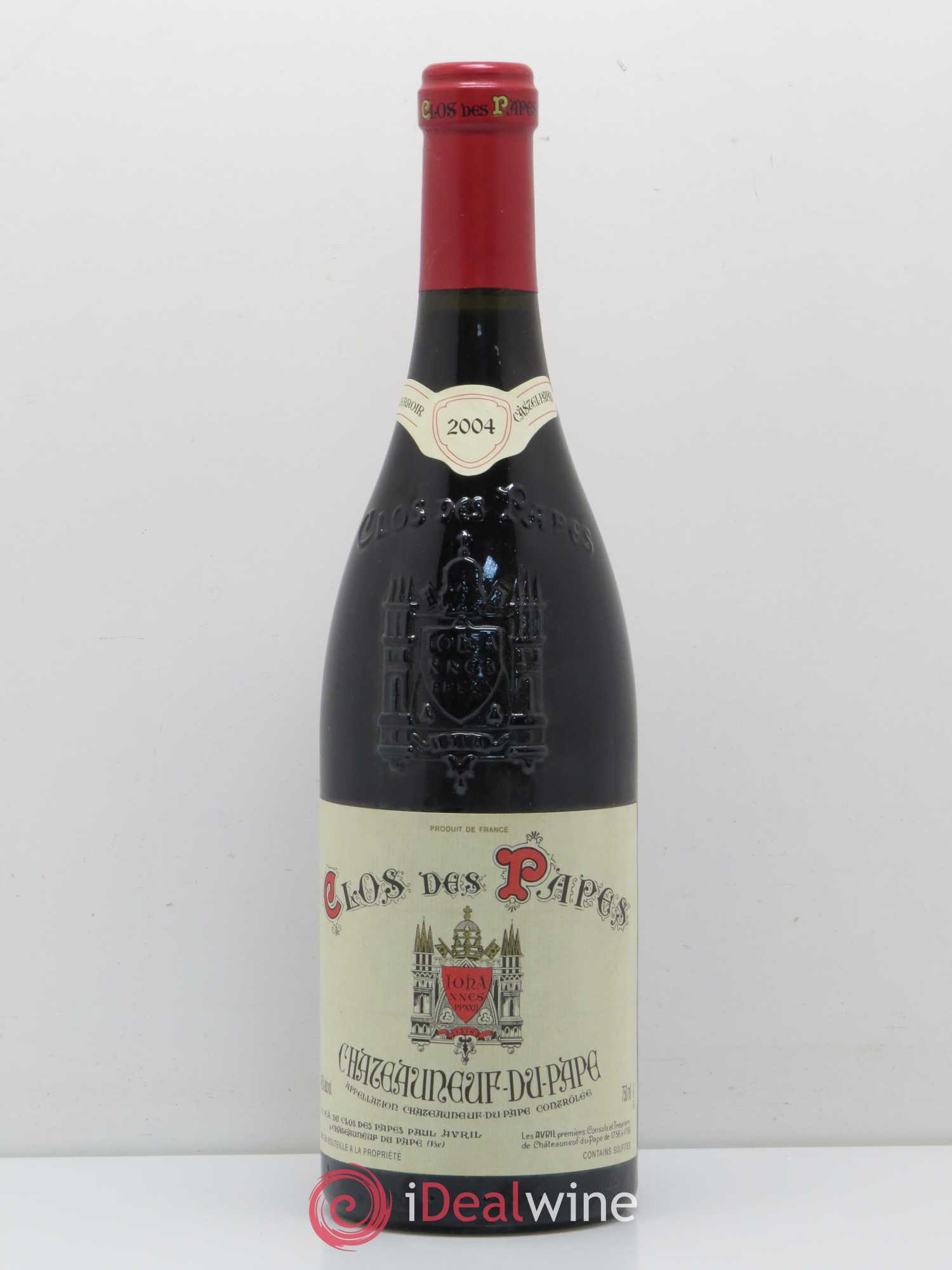 Châteauneuf-du-Pape Clos des Papes - Paul Avril 2004 - Lot de 1 bouteille - 0