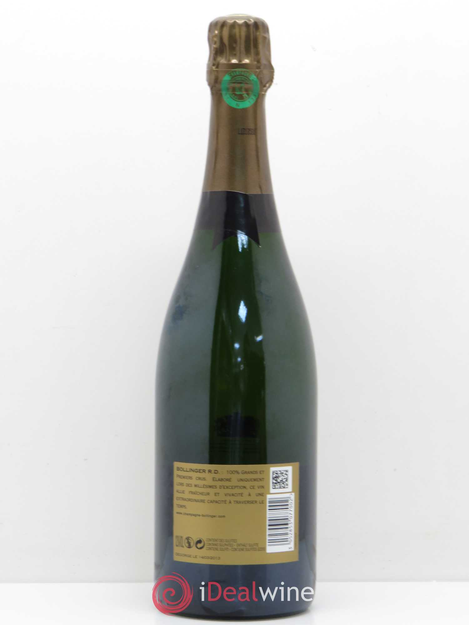 R.D. Extra-Brut Bollinger 1995 - Lot de 1 bouteille - 1