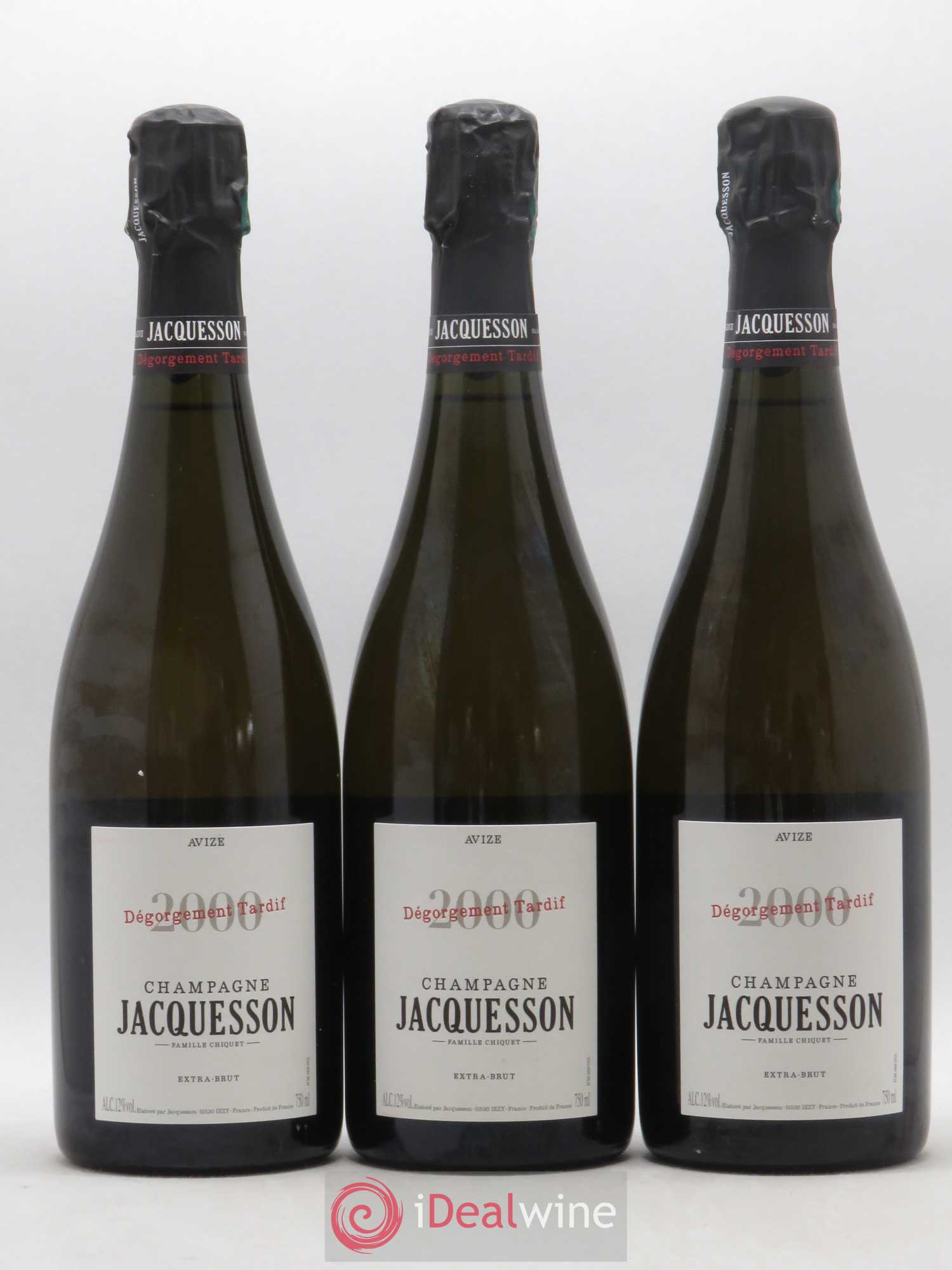 Avize DT (Dégorgement Tardif) Jacquesson 2000 - Lot de 3 bouteilles - 0