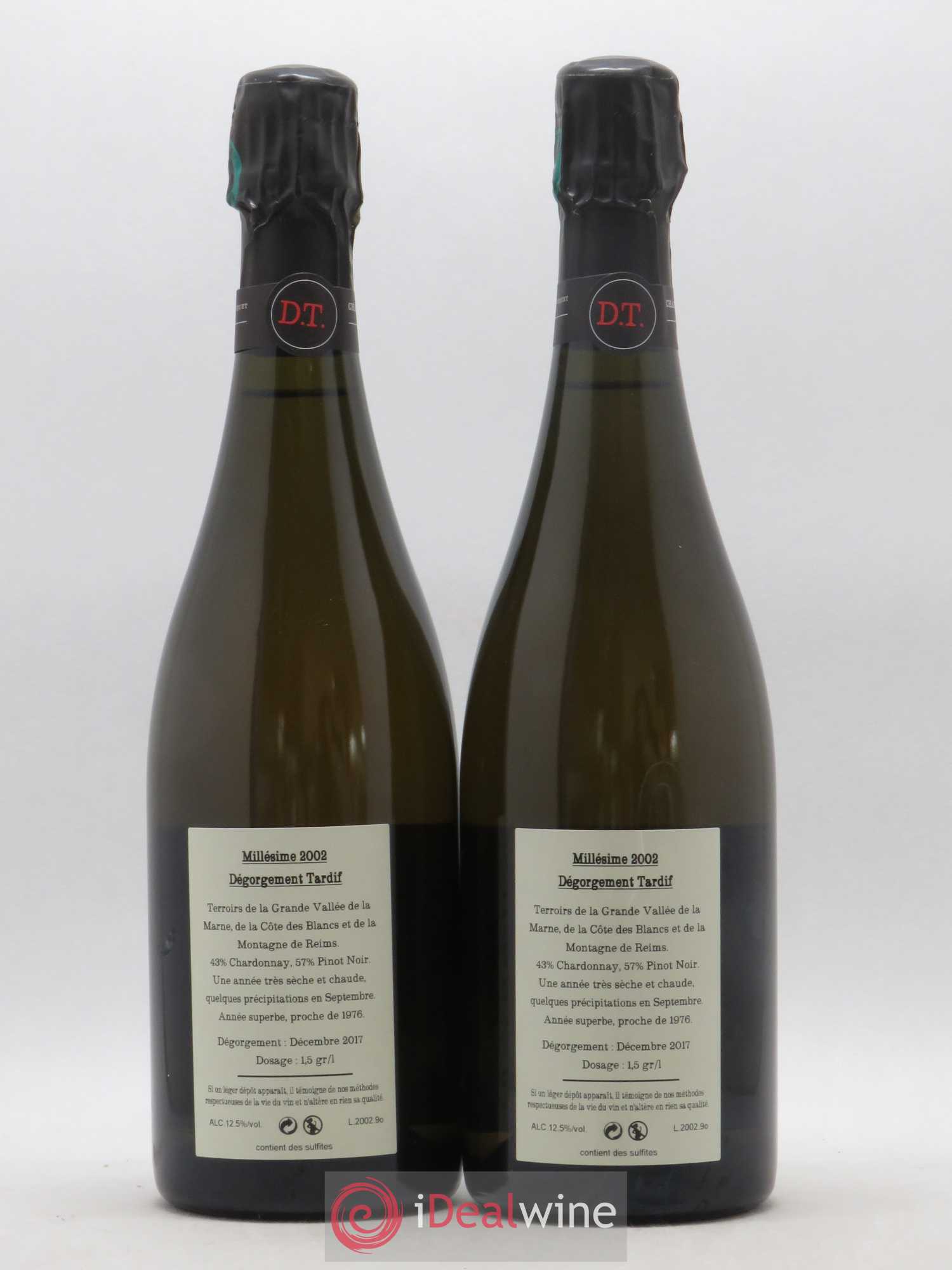 Dégorgement Tardif Jacquesson 2002 - Lot de 2 bouteilles - 1