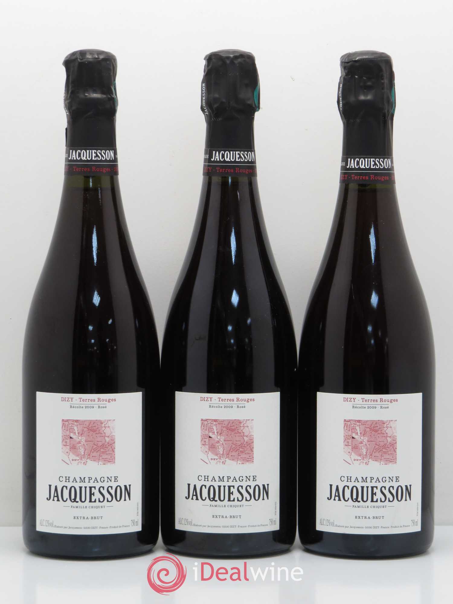 Dizy Terres Rouges Jacquesson 2009 - Lotto di 3 bottiglie - 0