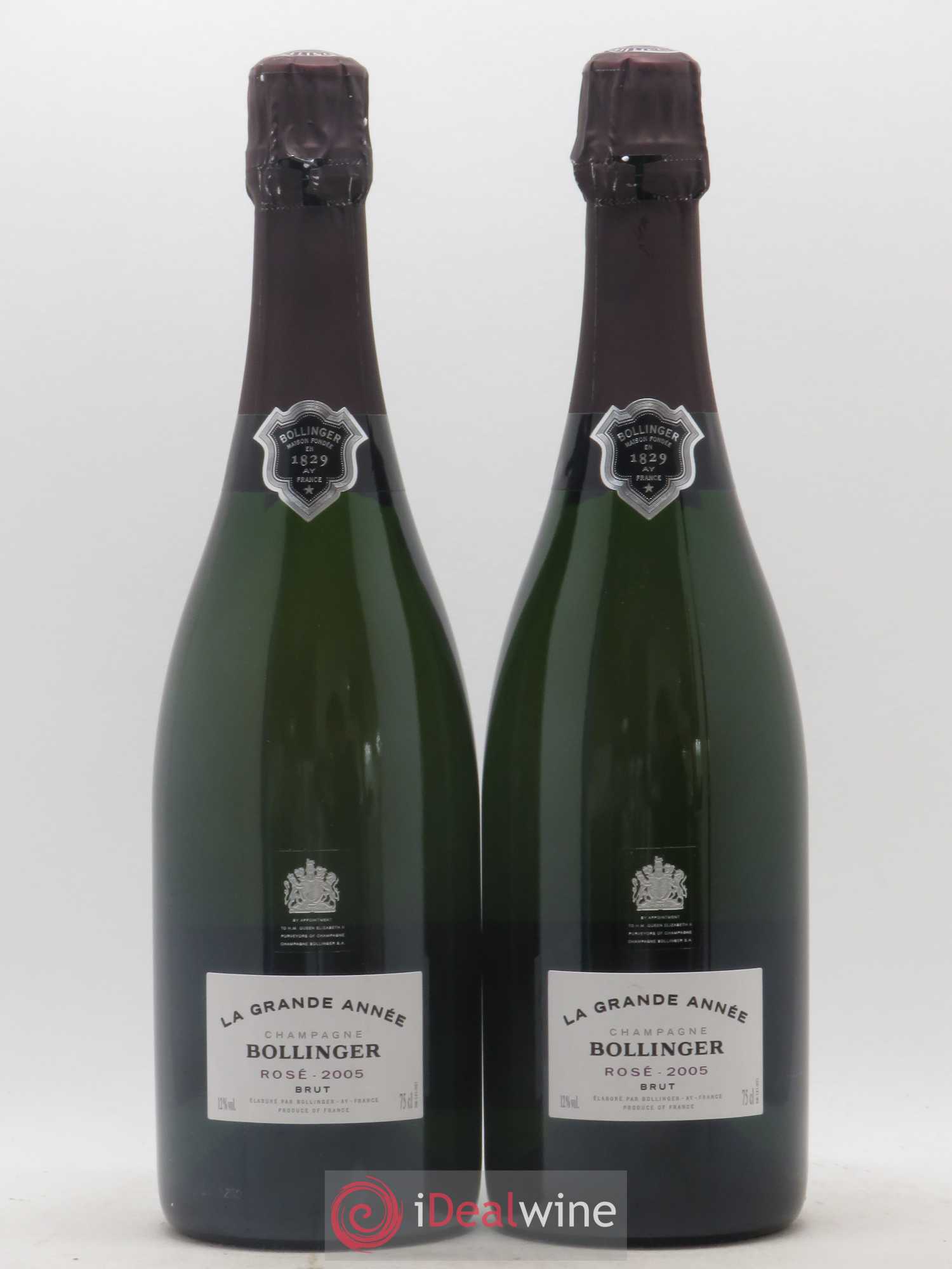 Grande Année Brut Bollinger 2005 - Lot de 2 bouteilles - 0