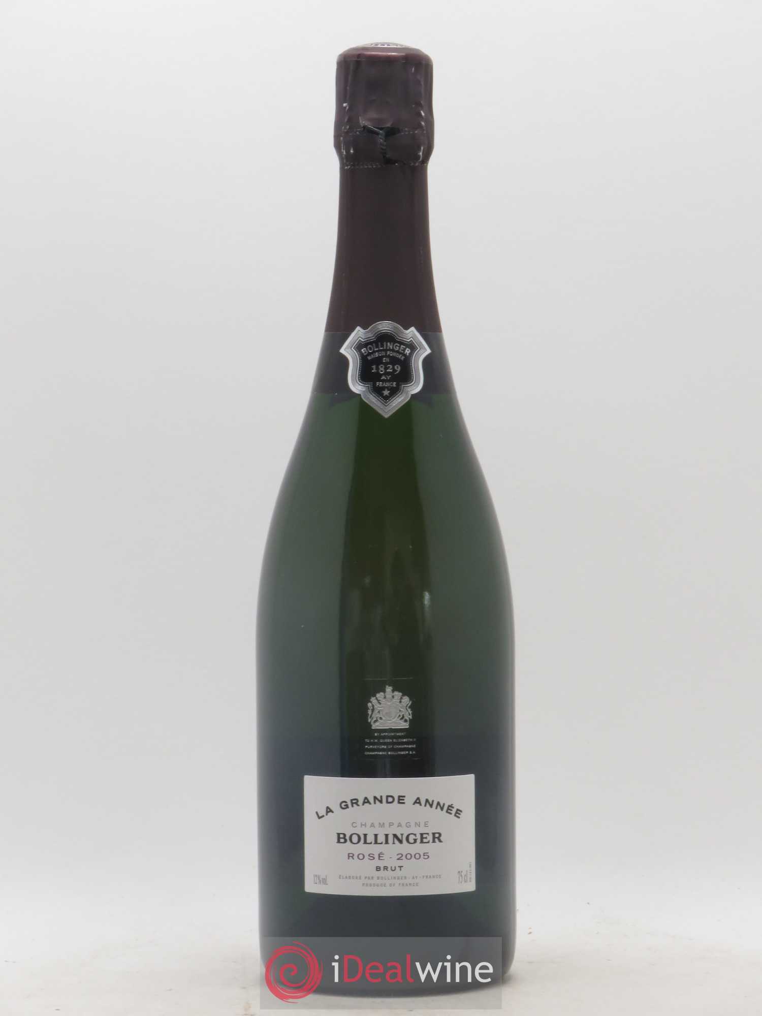 Grande Année Brut Bollinger 2005 - Lot de 1 bouteille - 0