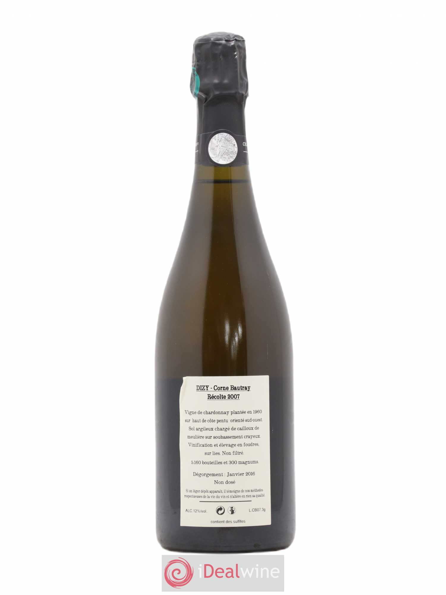 Dizy Corne Bautray Extra-Brut Jacquesson 2007 - Lot de 1 bouteille - 1