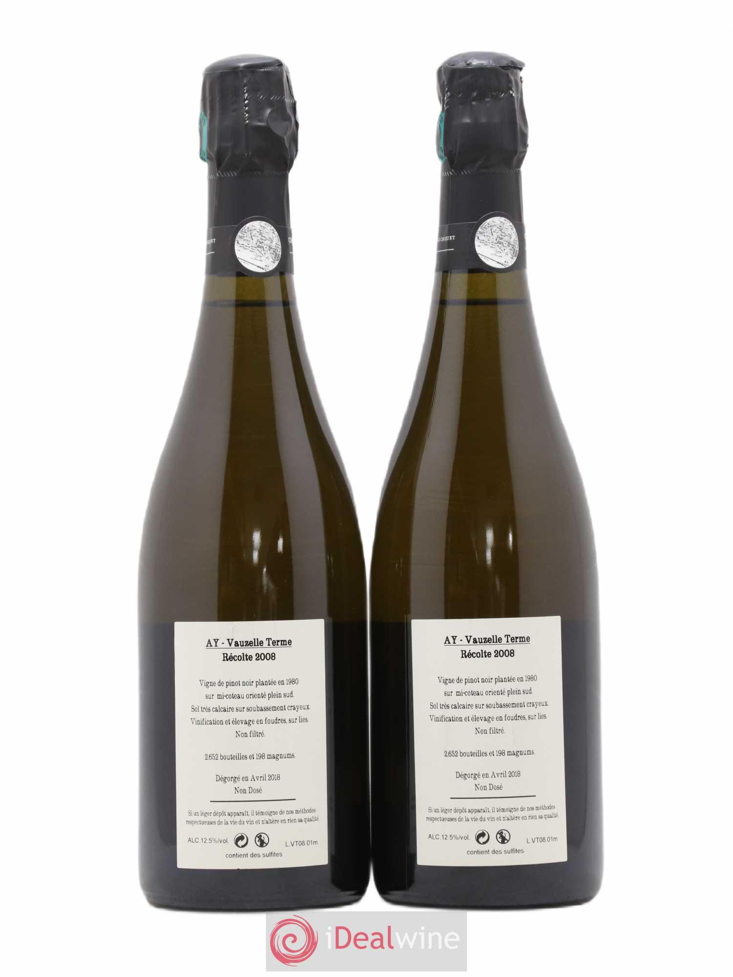 Aÿ Vauzelle Terme Extra-Brut Jacquesson 2008 - Lot de 2 bouteilles - 1