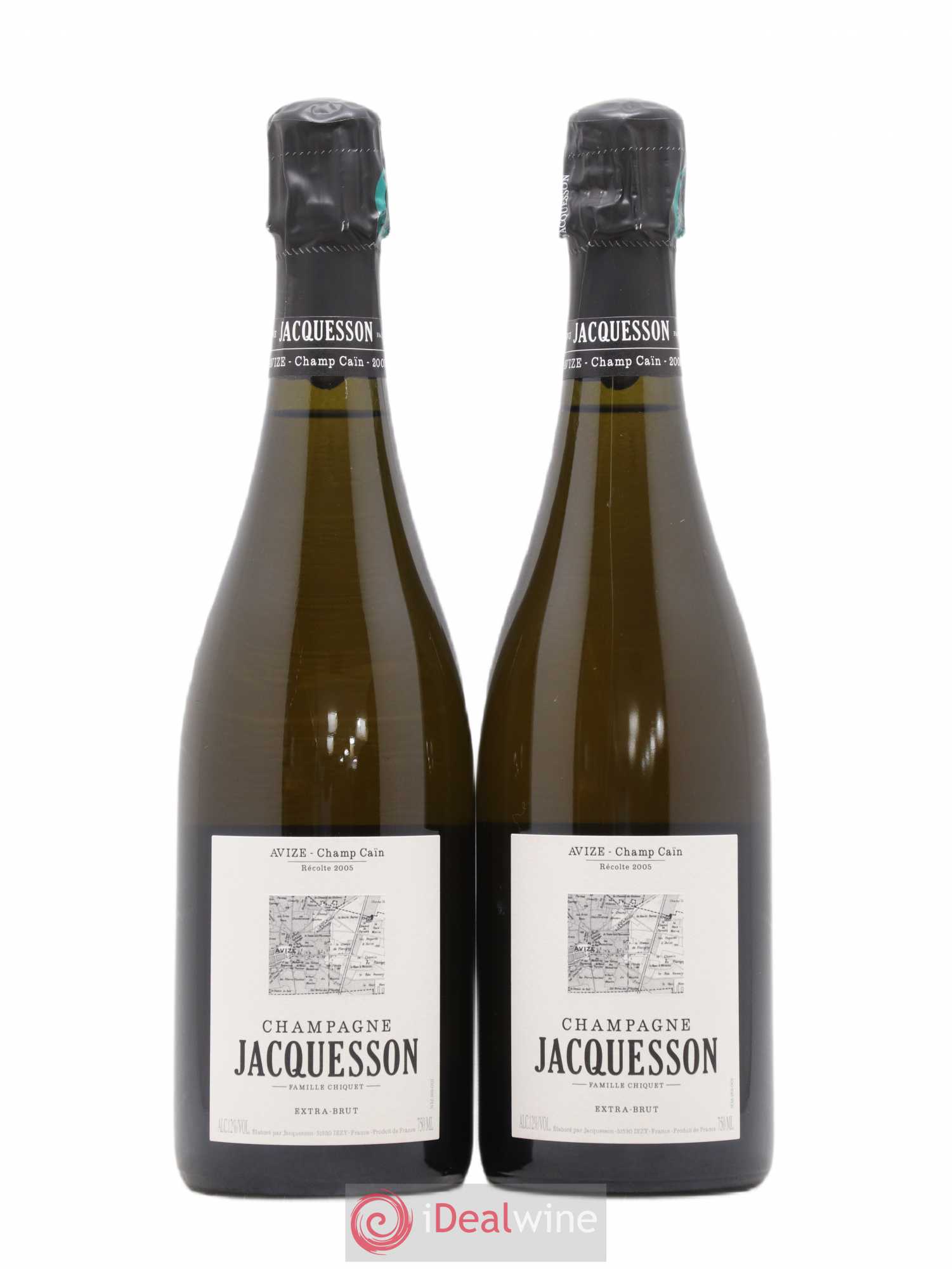 Avize Champ Caïn Extra-Brut Jacquesson 2005 - Lot de 2 bouteilles - 0