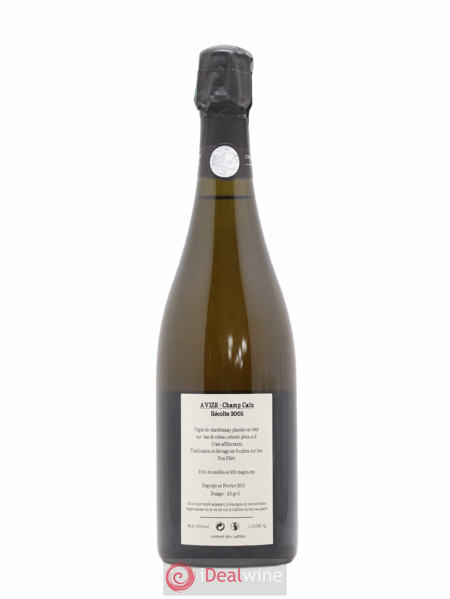 Avize Champ Caïn Extra-Brut Jacquesson 2005 - Lot de 1 bouteille - 1