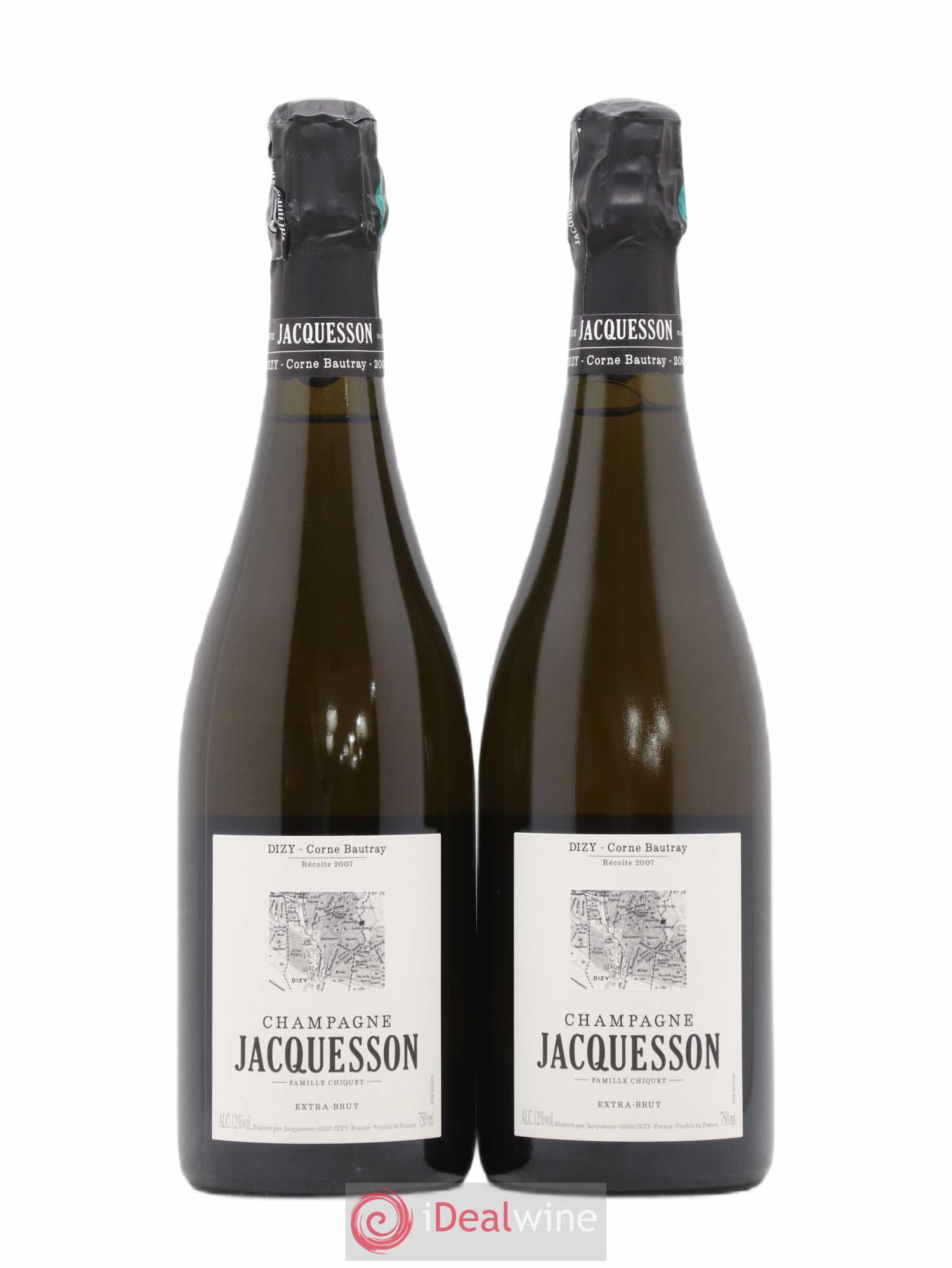 Dizy Corne Bautray Extra-Brut Jacquesson 2007 - Lot de 2 bouteilles - 0