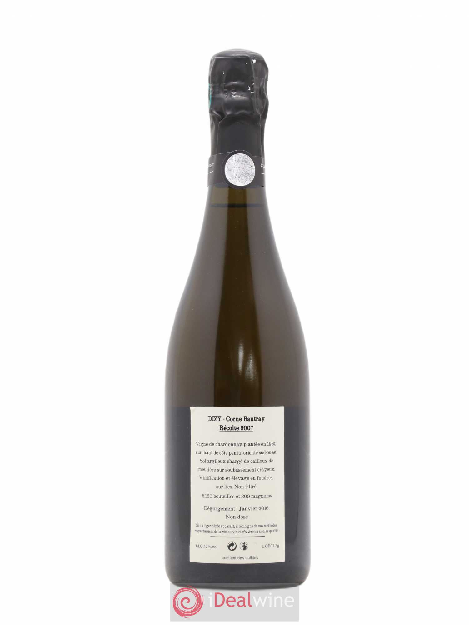 Dizy Corne Bautray Extra-Brut Jacquesson 2007 - Lot de 1 bouteille - 1