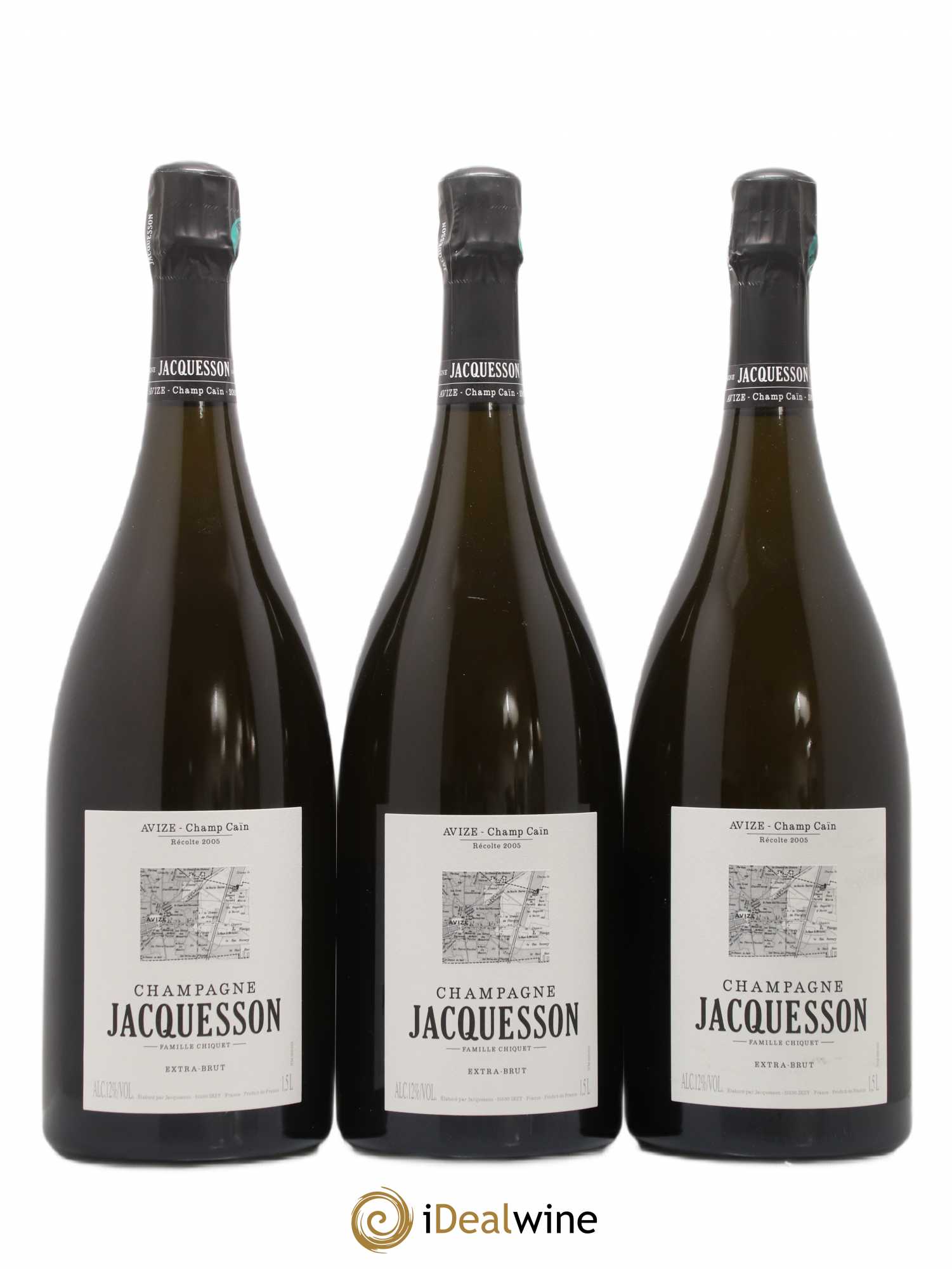 Avize Champ Caïn Extra-Brut Jacquesson 2005 - Lot de 3 magnums - 0